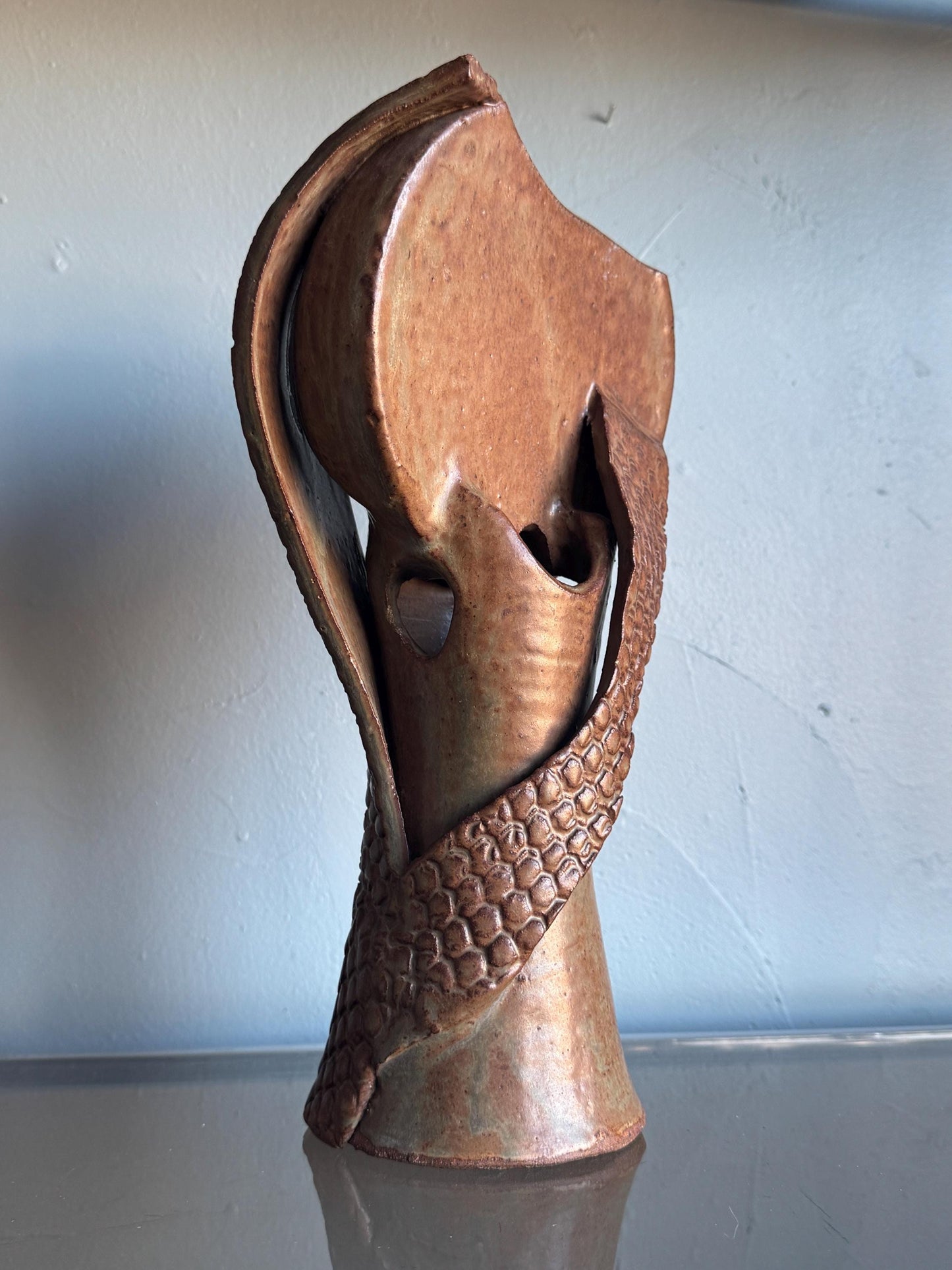 Original Grady Kimsey Sculptural Vase Signed Vintage Art Pottery