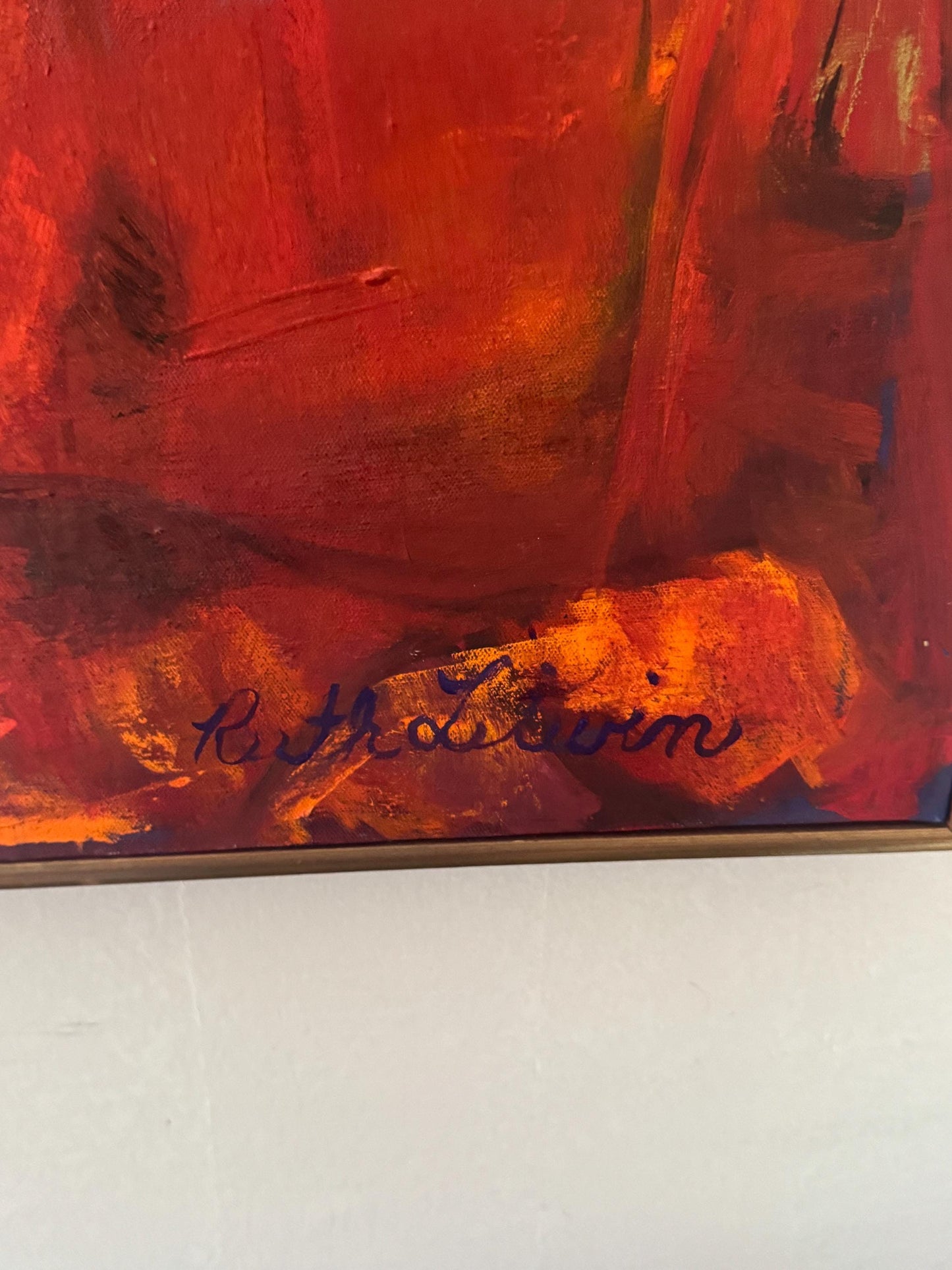 Original RUTH FORBES LITWIN Painting Abstract Women Portraits 40”x30”