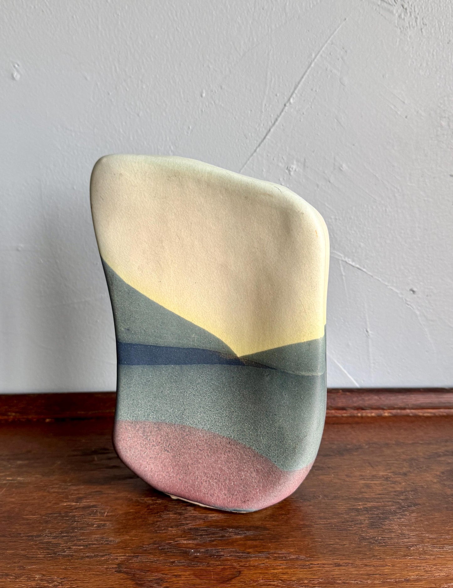Original Studio Pottery Signed Bramth Vintage Art Vase