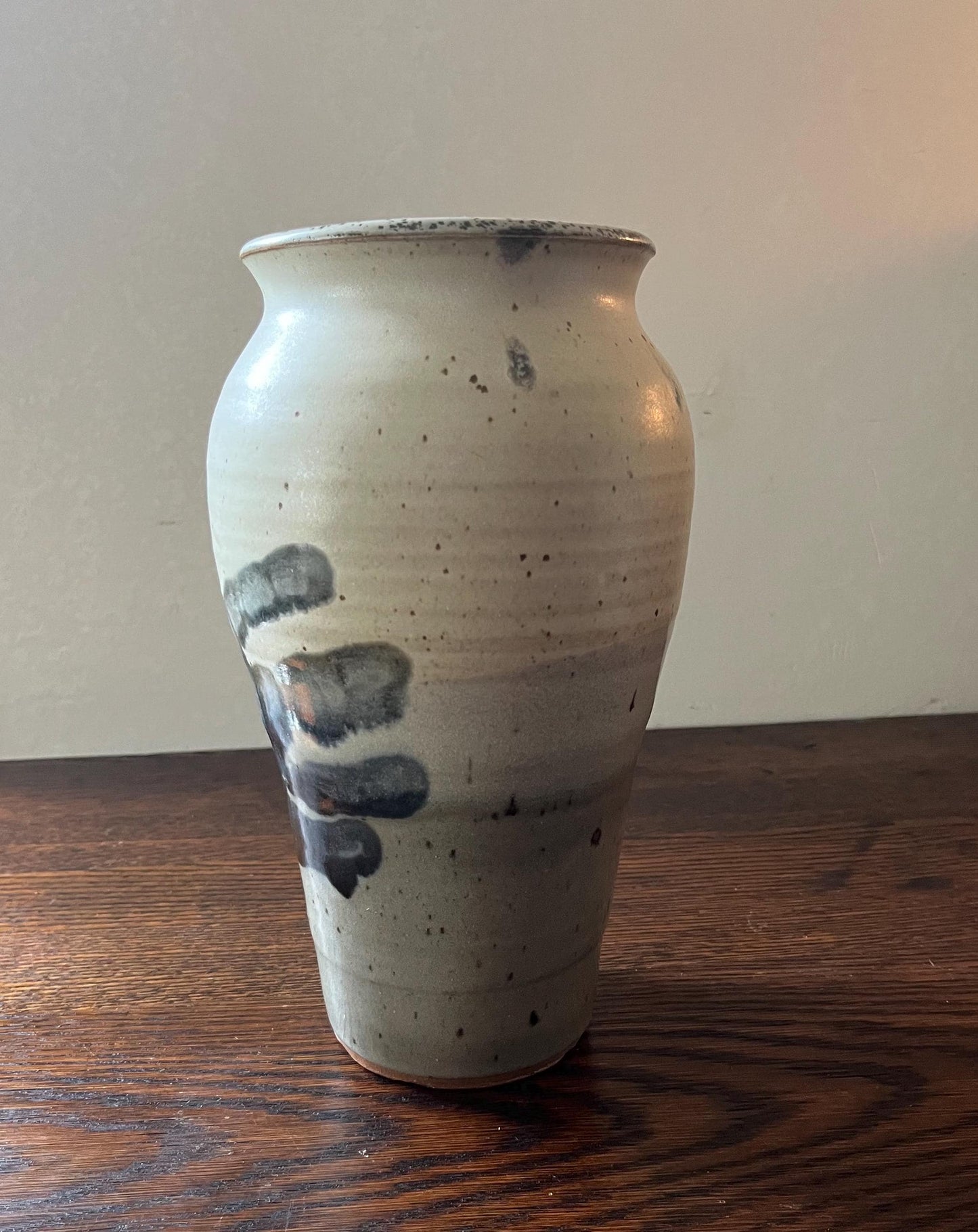 Vintage Studio Pottery Hand Vase Signed ME ME