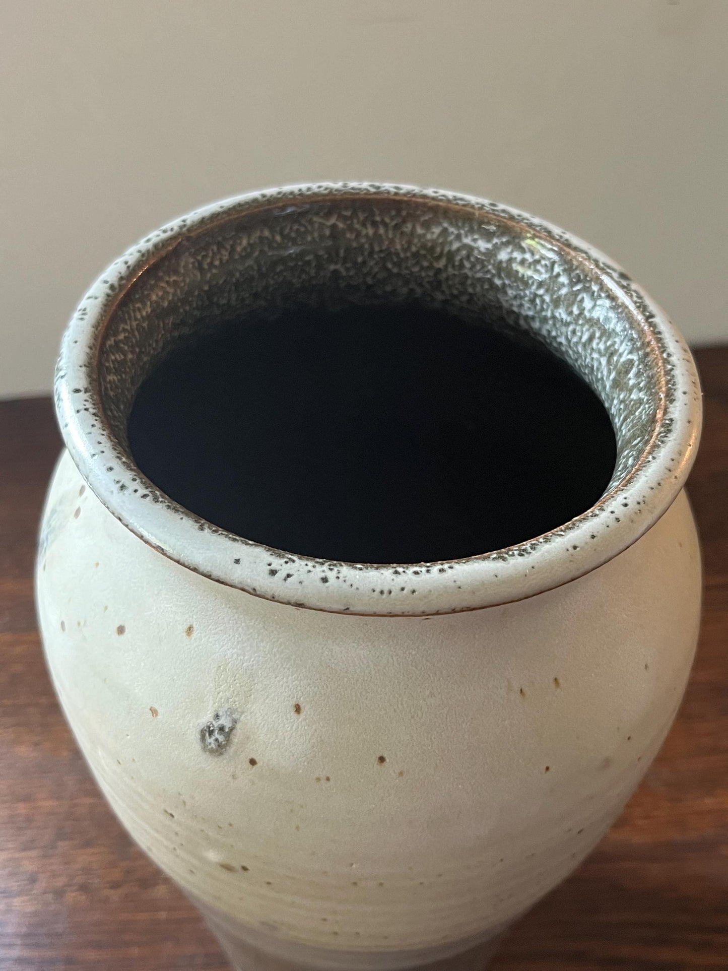 Vintage Studio Pottery Hand Vase Signed ME ME