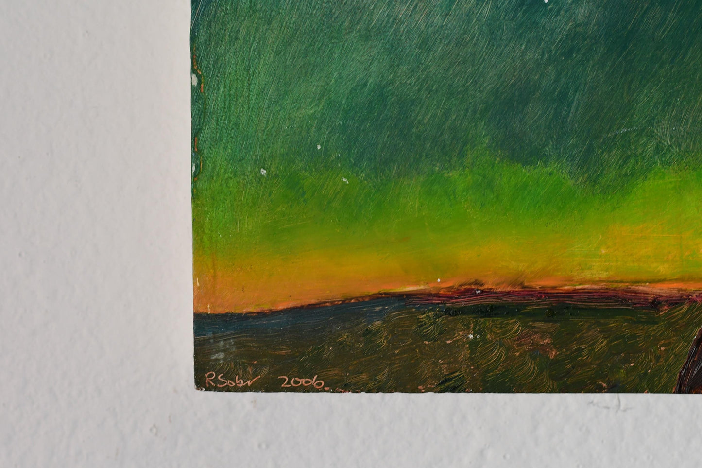Original Richard Sober Big Dark Cloud Painting Santa Fe Art
