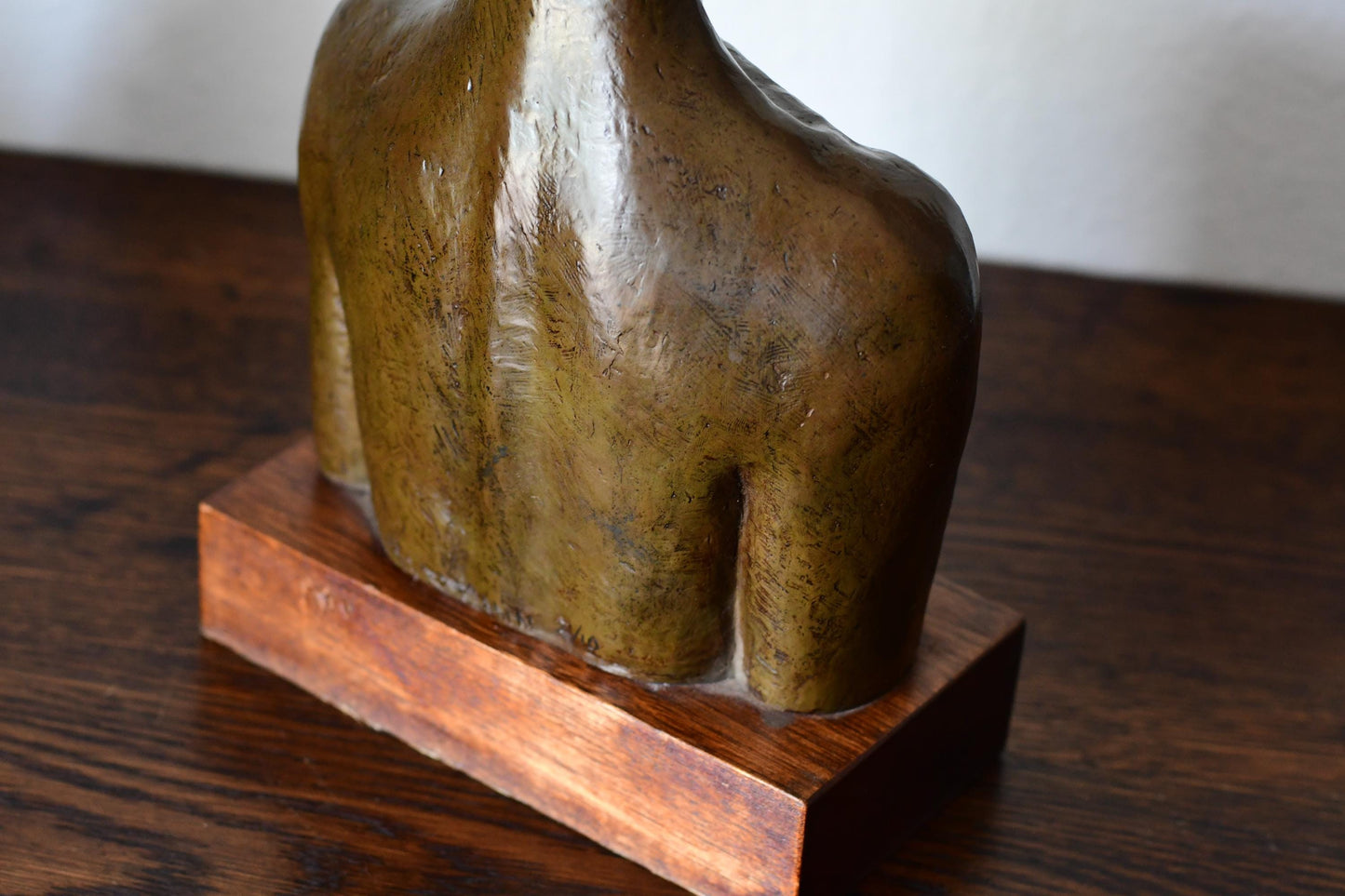 Bronze Nude Woman Bust Sculpture by Richard Hoffmann, Mid-Century Art
