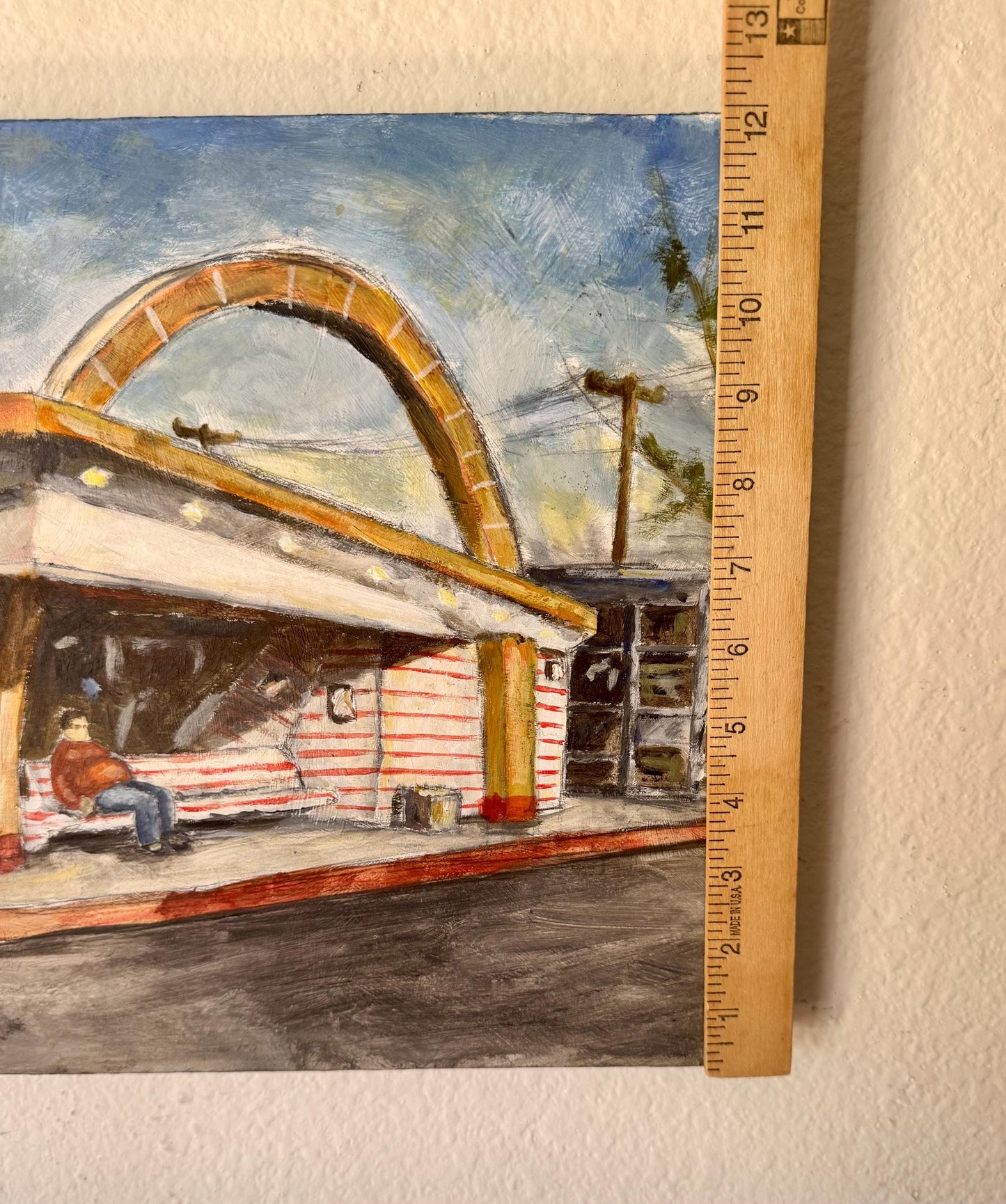 Original Contemporary Pop Art McDonald’s Painting By Alex B Americana