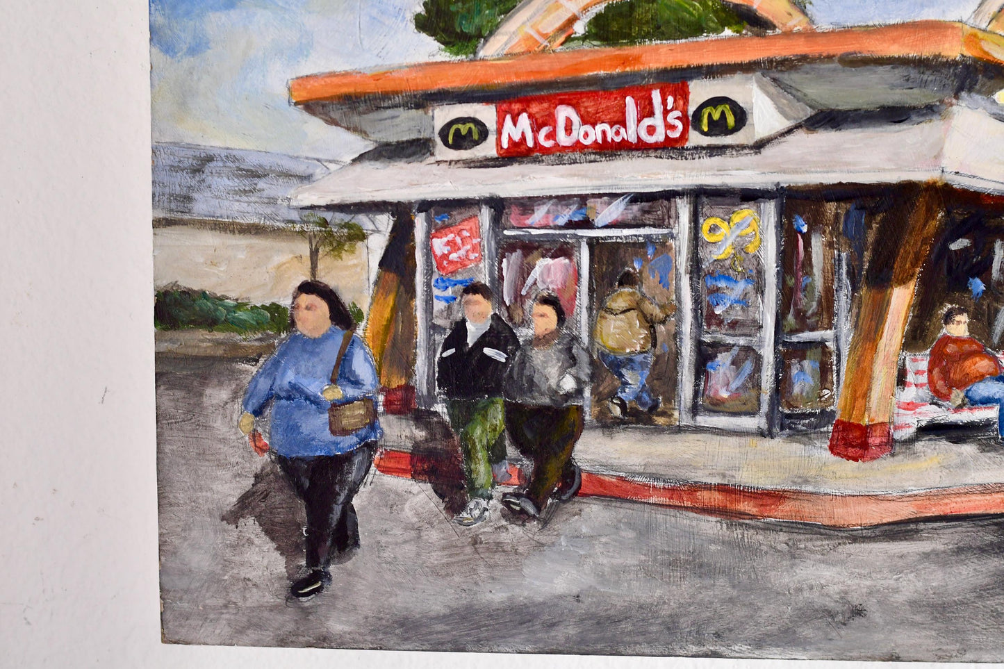 Original Contemporary Pop Art McDonald’s Painting By Alex B Americana