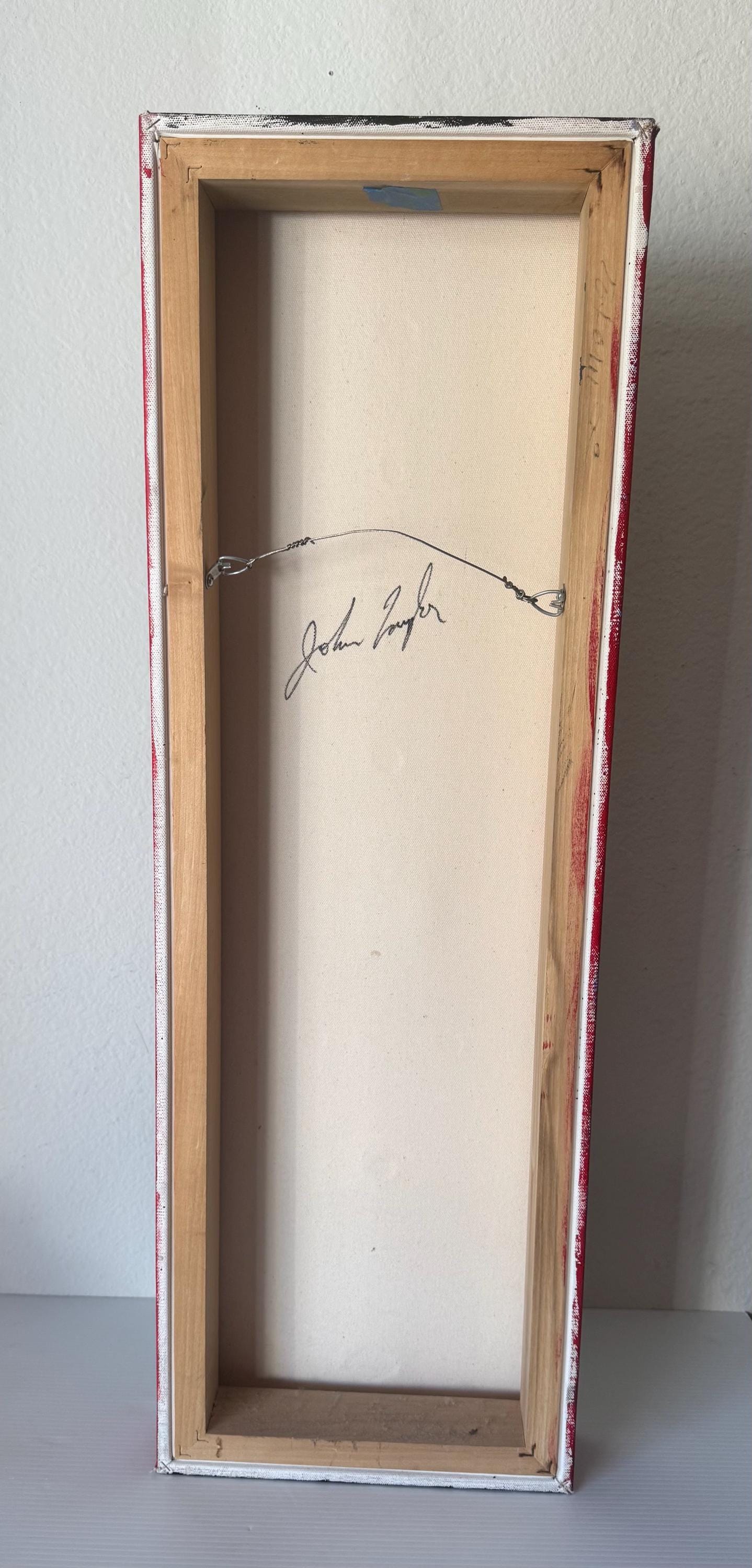 Vintage Original Abstract Tribal Art Signed John Taylor