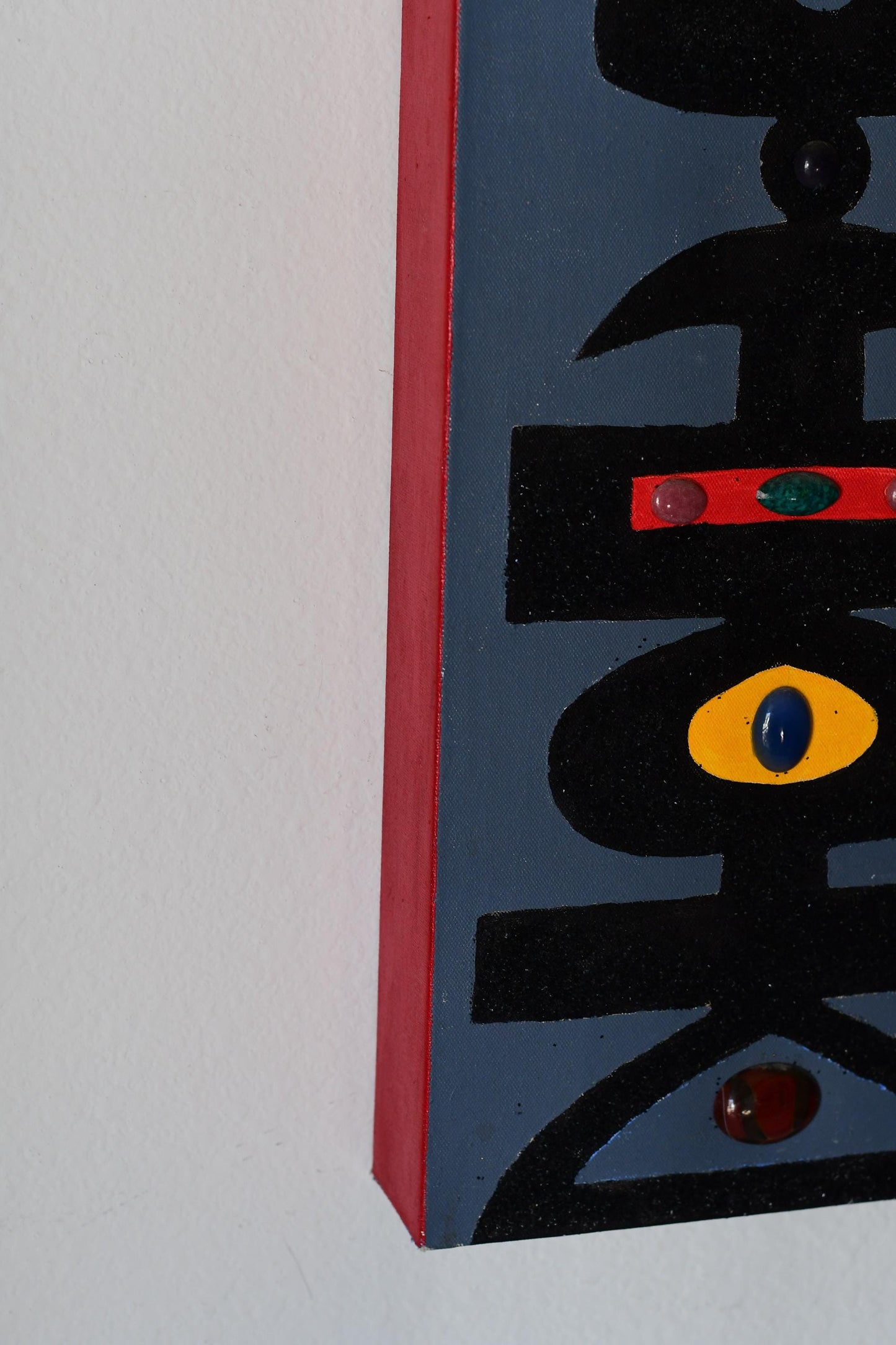 Vintage Original Abstract Tribal Art Signed John Taylor