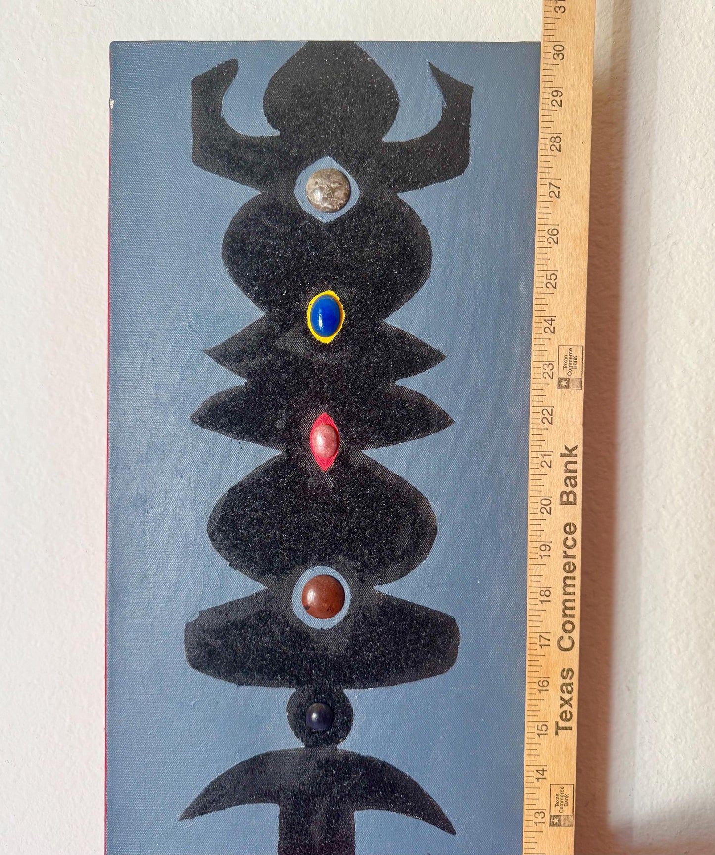 Vintage Original Abstract Tribal Art Signed John Taylor