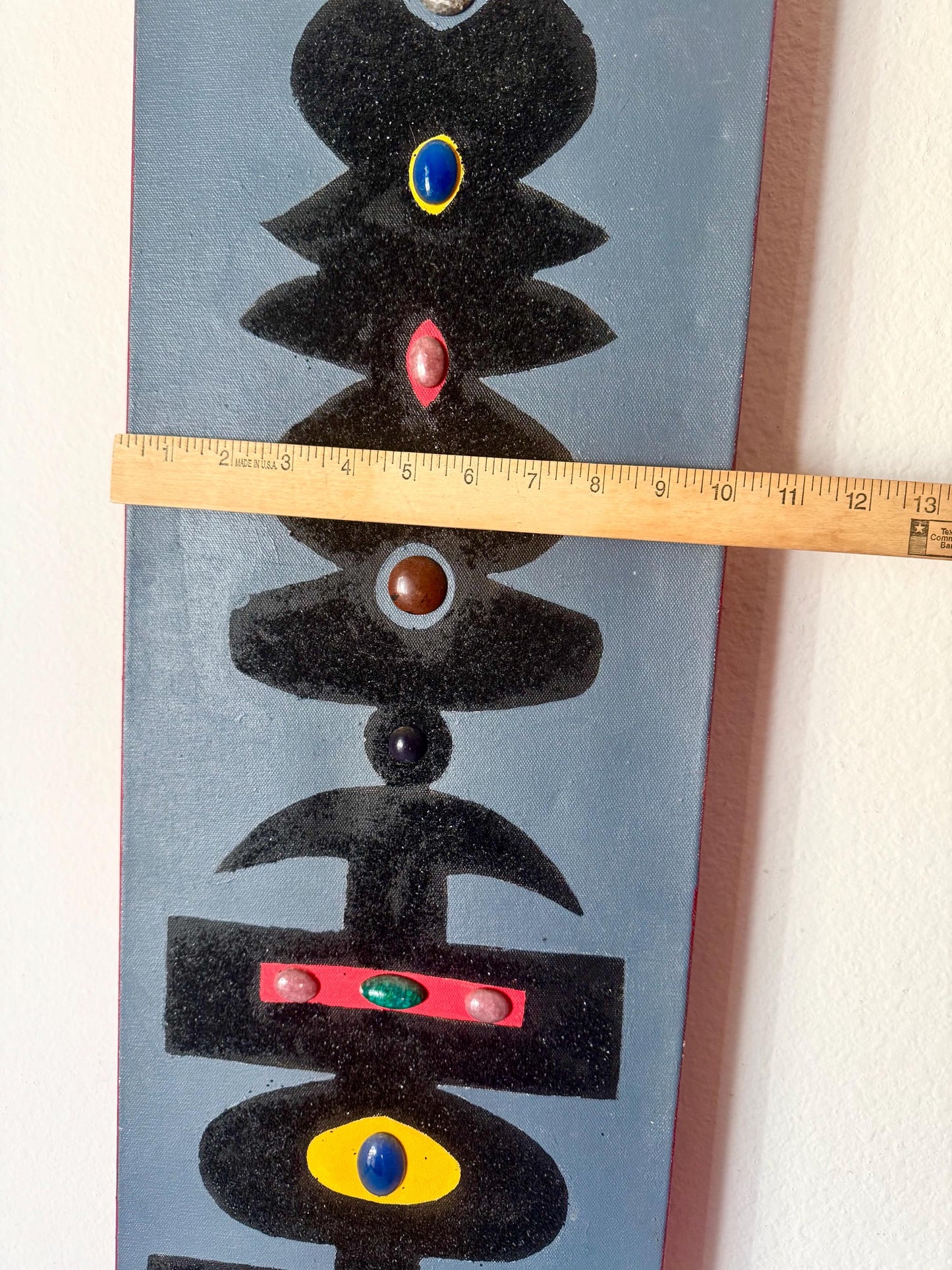 Vintage Original Abstract Tribal Art Signed John Taylor