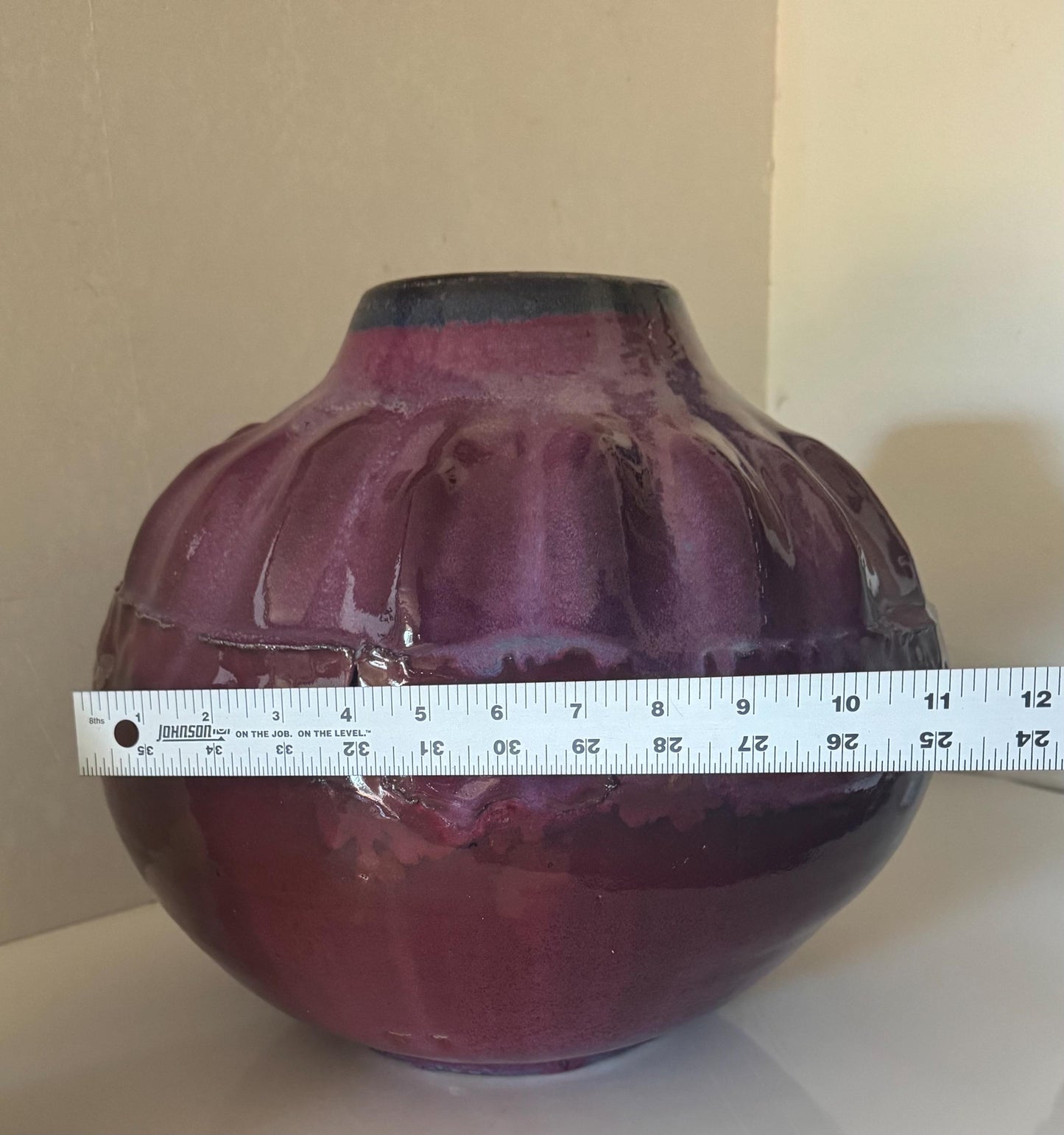 Signed Studio Pottery Vase by Pierce - Post Modern Decor