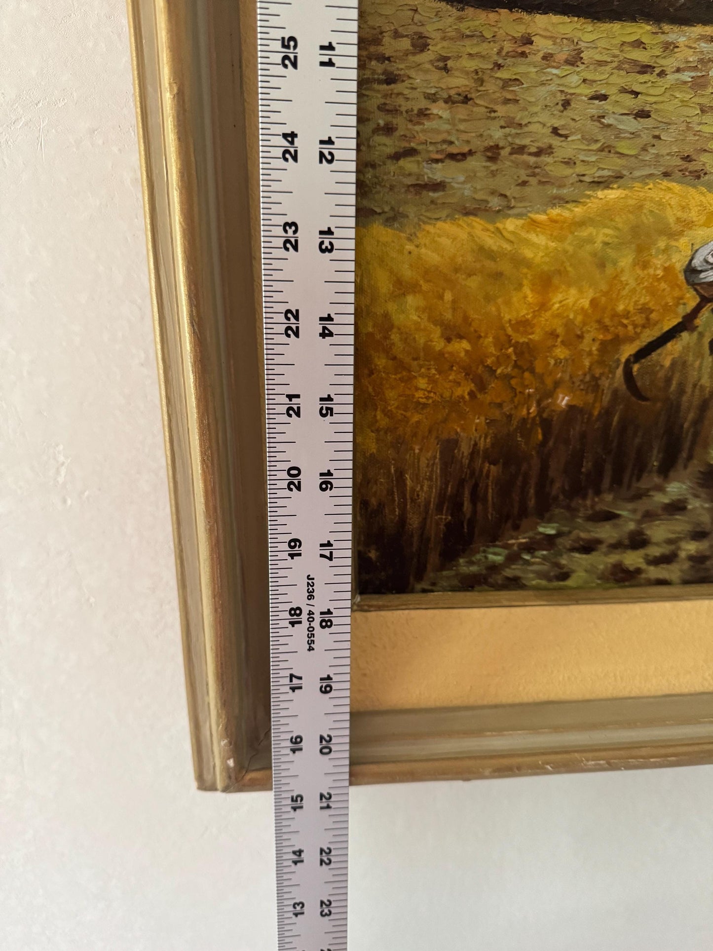 Original Harvesting Oil Painting Signed P. Sunet