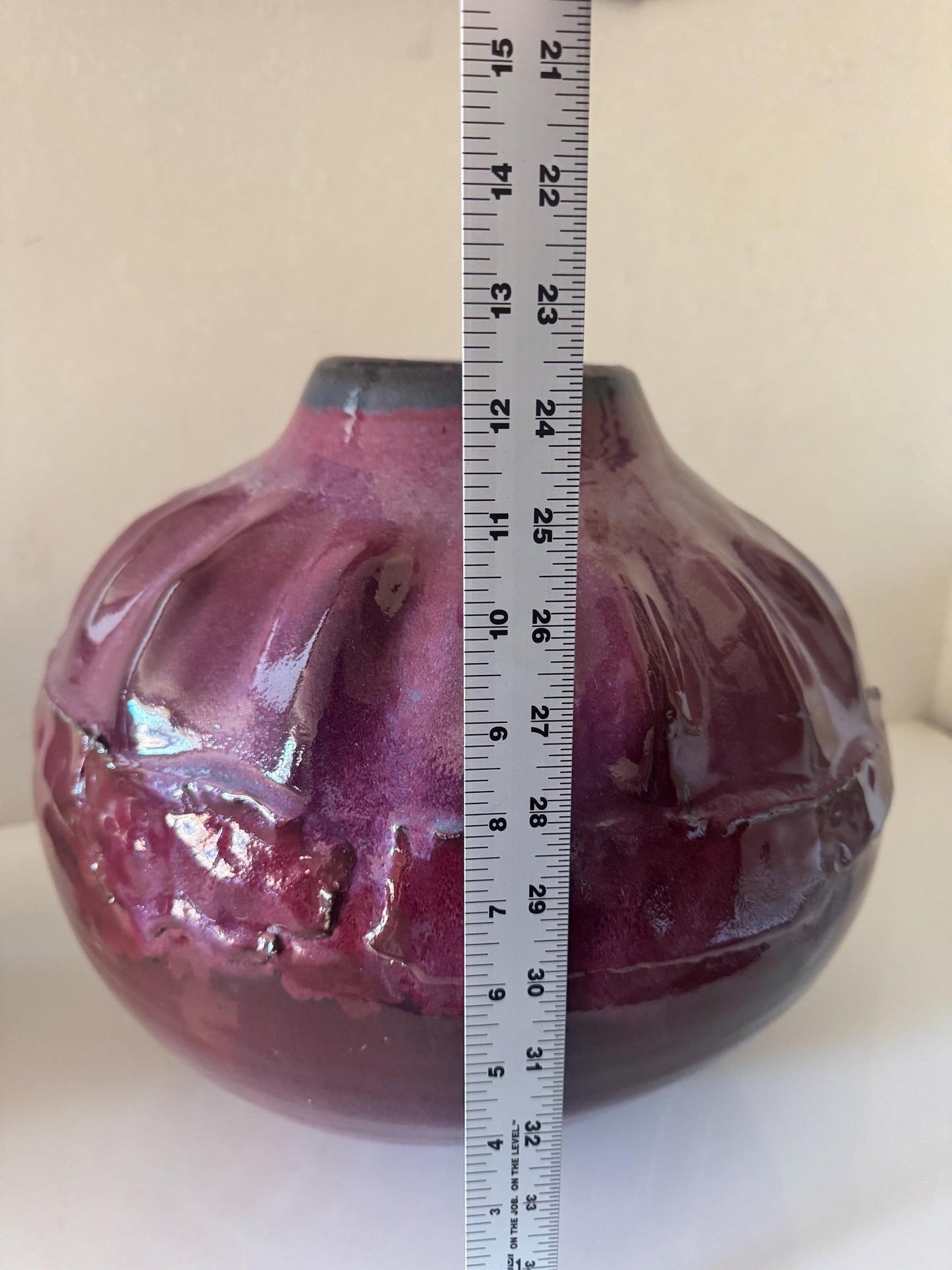 Signed Studio Pottery Vase by Pierce - Post Modern Decor