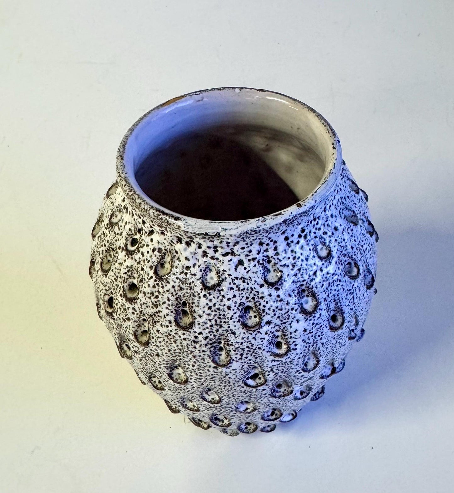 Mid Century Vintage Lava Glaze Italian Pottery  Vase