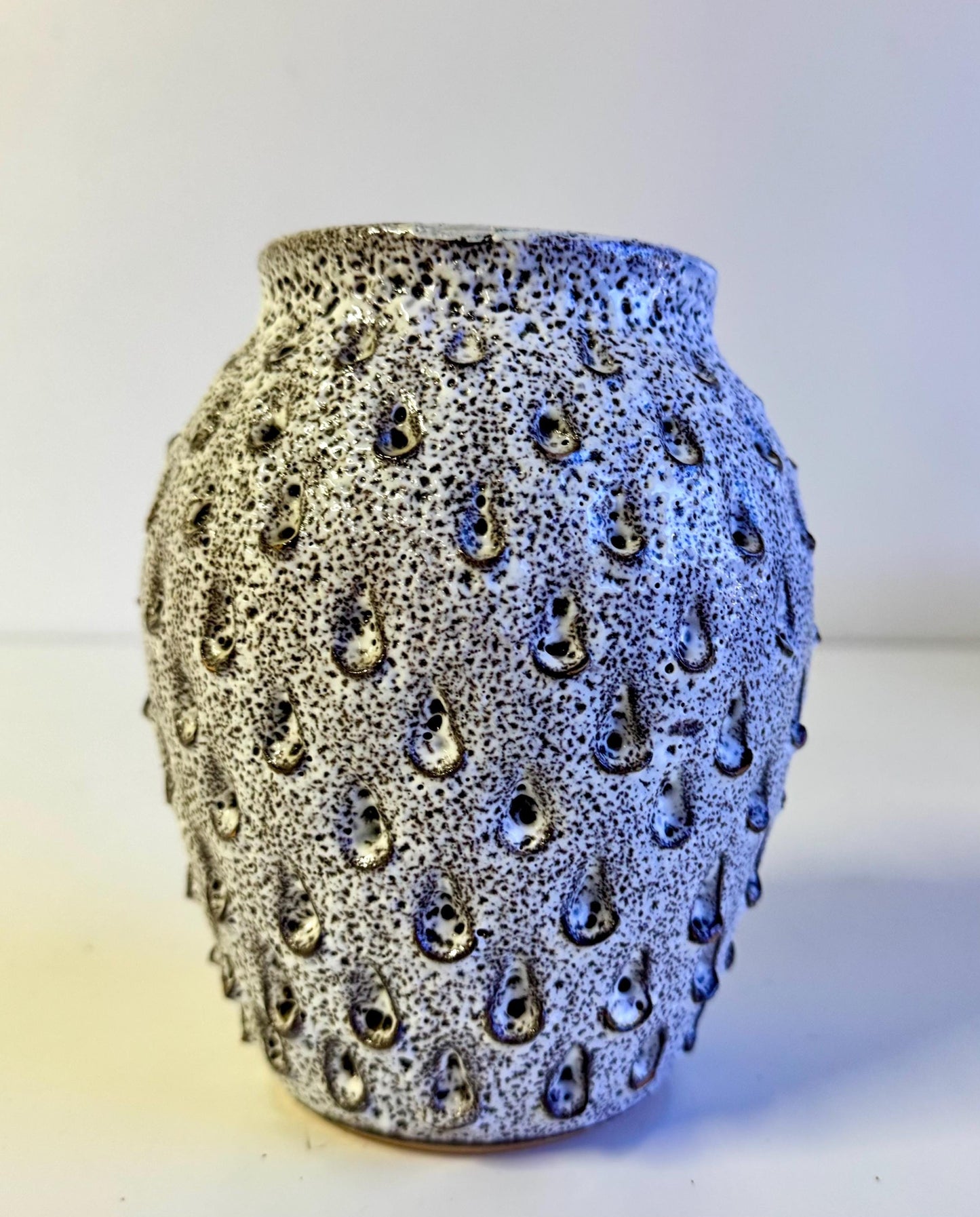 Mid Century Vintage Lava Glaze Italian Pottery  Vase
