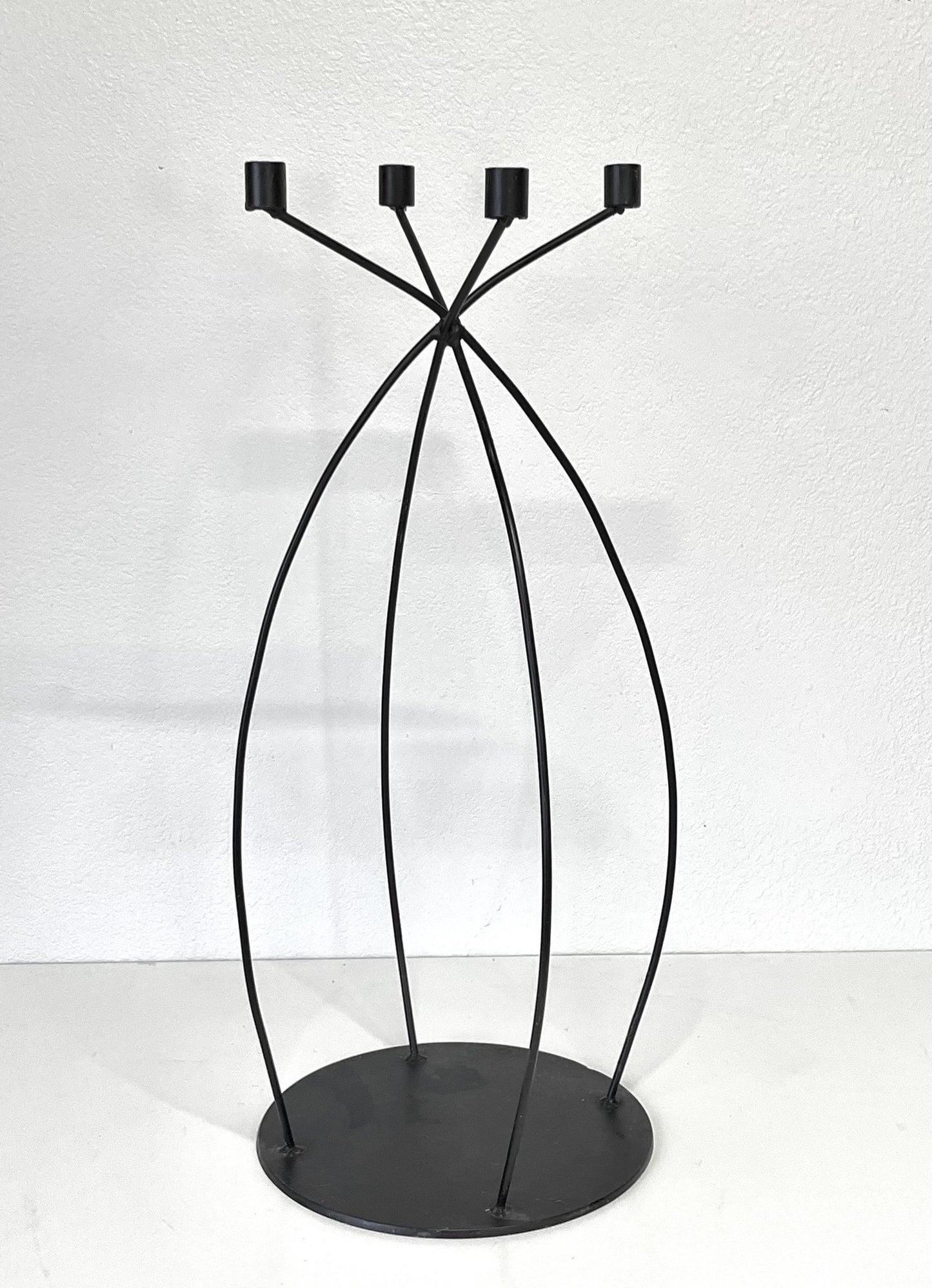 Vintage Mid Century Floor Standing Candlebra Candle Holder Signed Singleton
