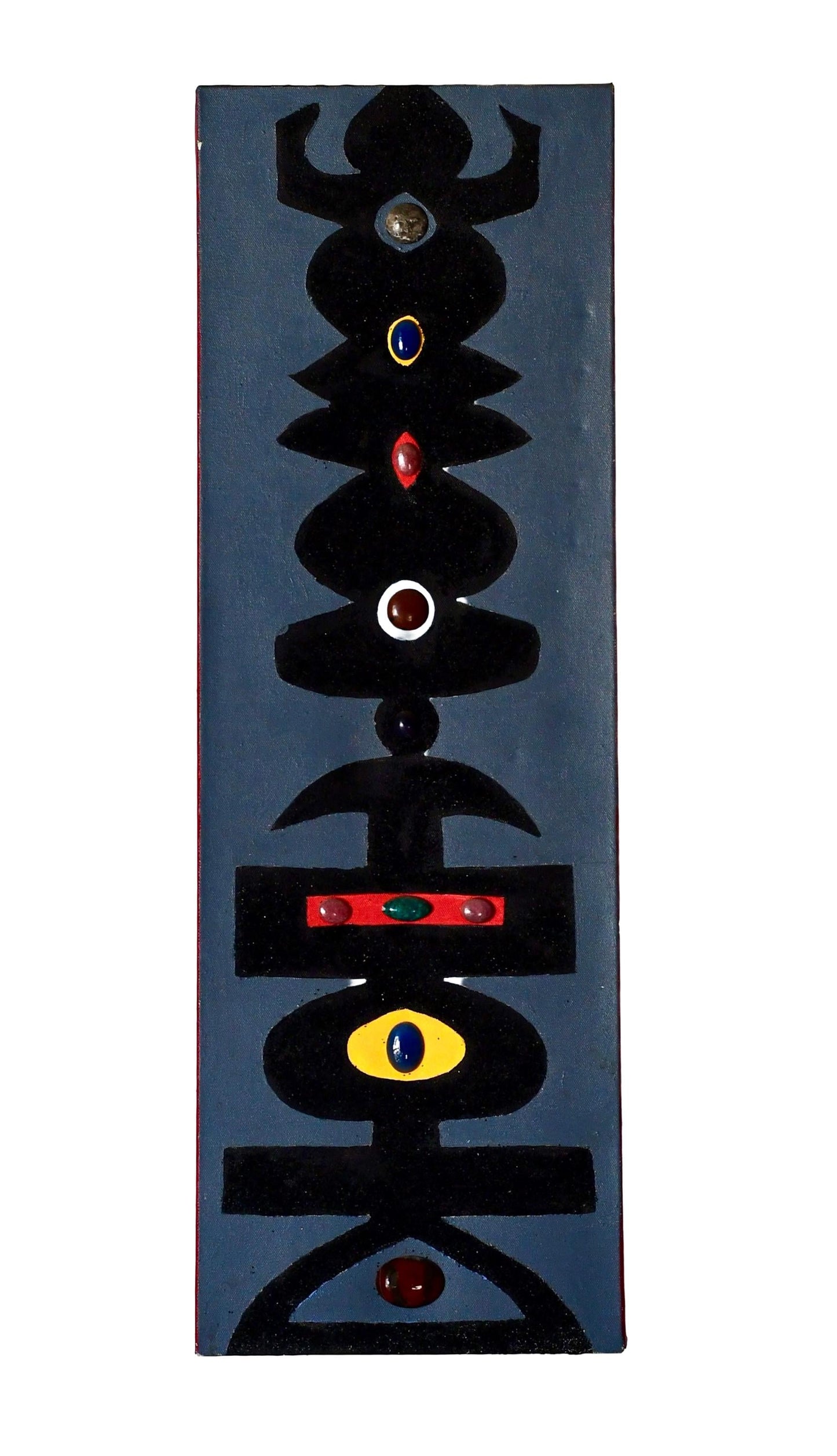 Vintage Original Abstract Tribal Art Signed John Taylor