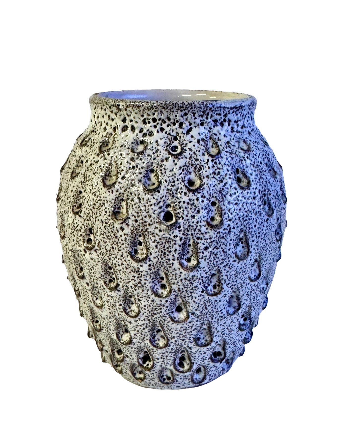 Mid Century Vintage Lava Glaze Italian Pottery  Vase