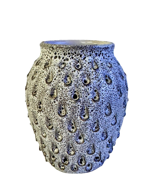 Mid Century Vintage Lava Glaze Italian Pottery  Vase