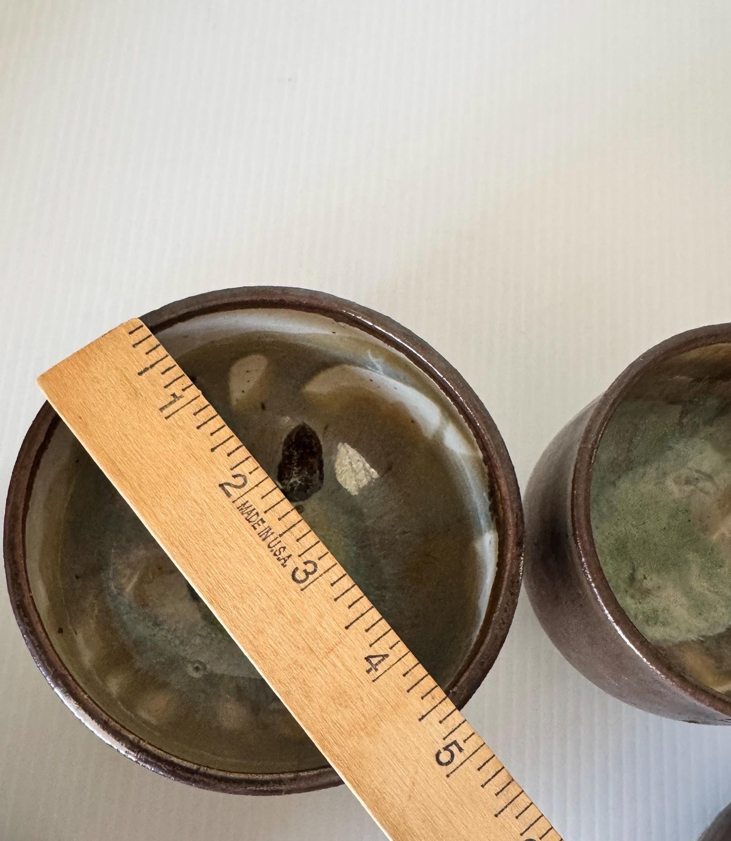 Vintage Set Of 3 Studio Pottery Small Bowls Signed Marylou