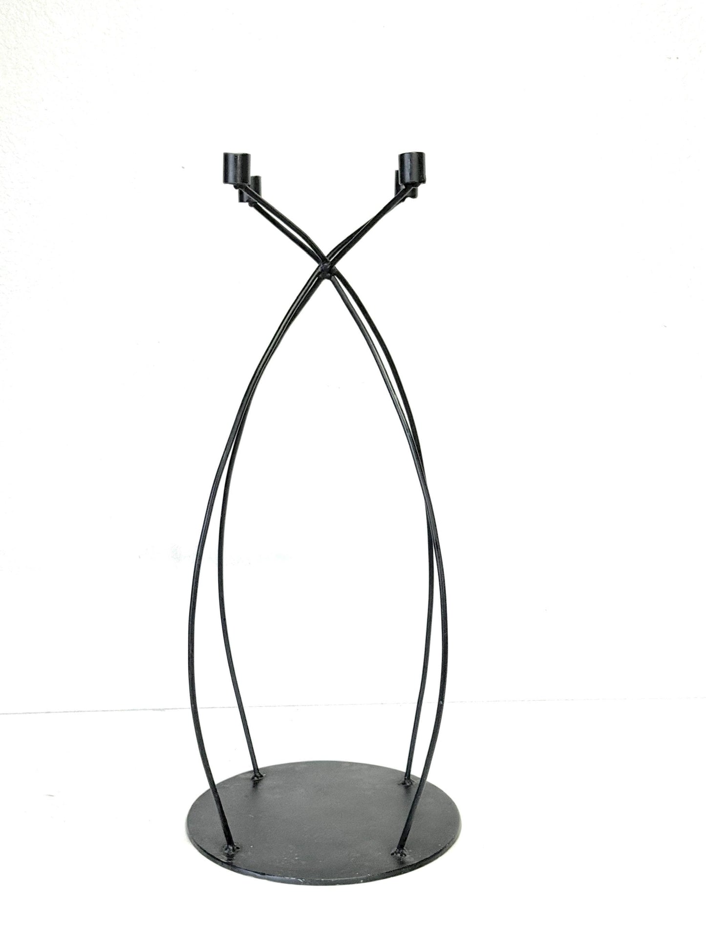 Vintage Mid Century Floor Standing Candlebra Candle Holder Signed Singleton