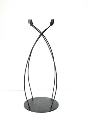Vintage Mid Century Floor Standing Candlebra Candle Holder Signed Singleton