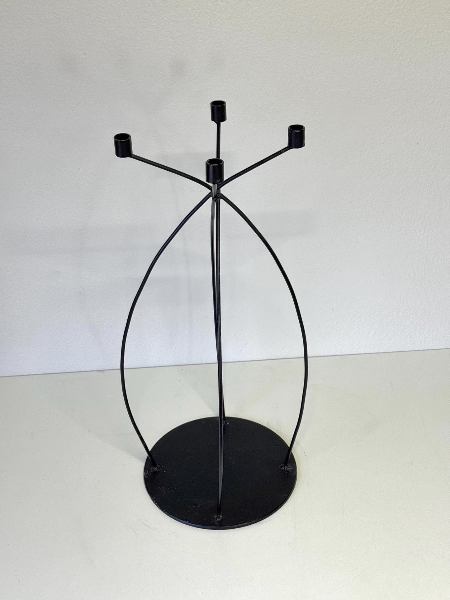 Vintage Mid Century Floor Standing Candlebra Candle Holder Signed Singleton
