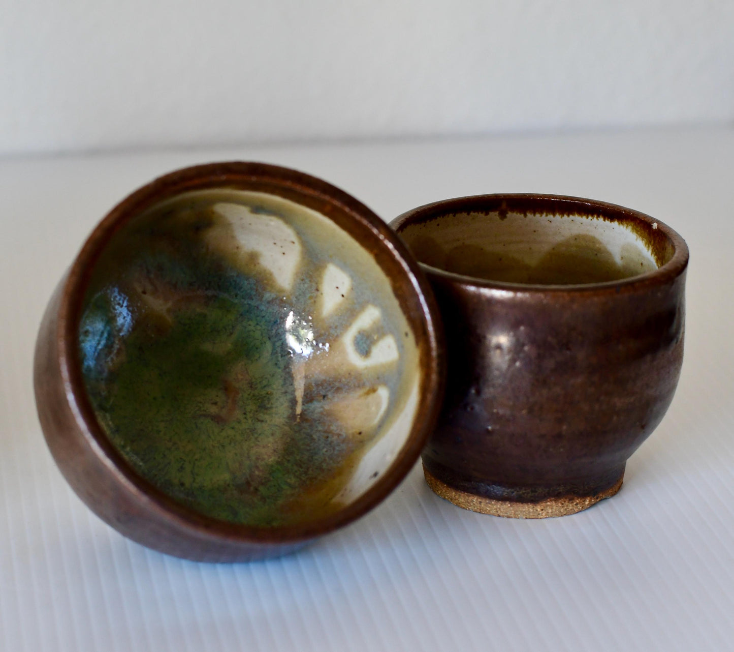 Vintage Set Of 3 Studio Pottery Small Bowls Signed Marylou