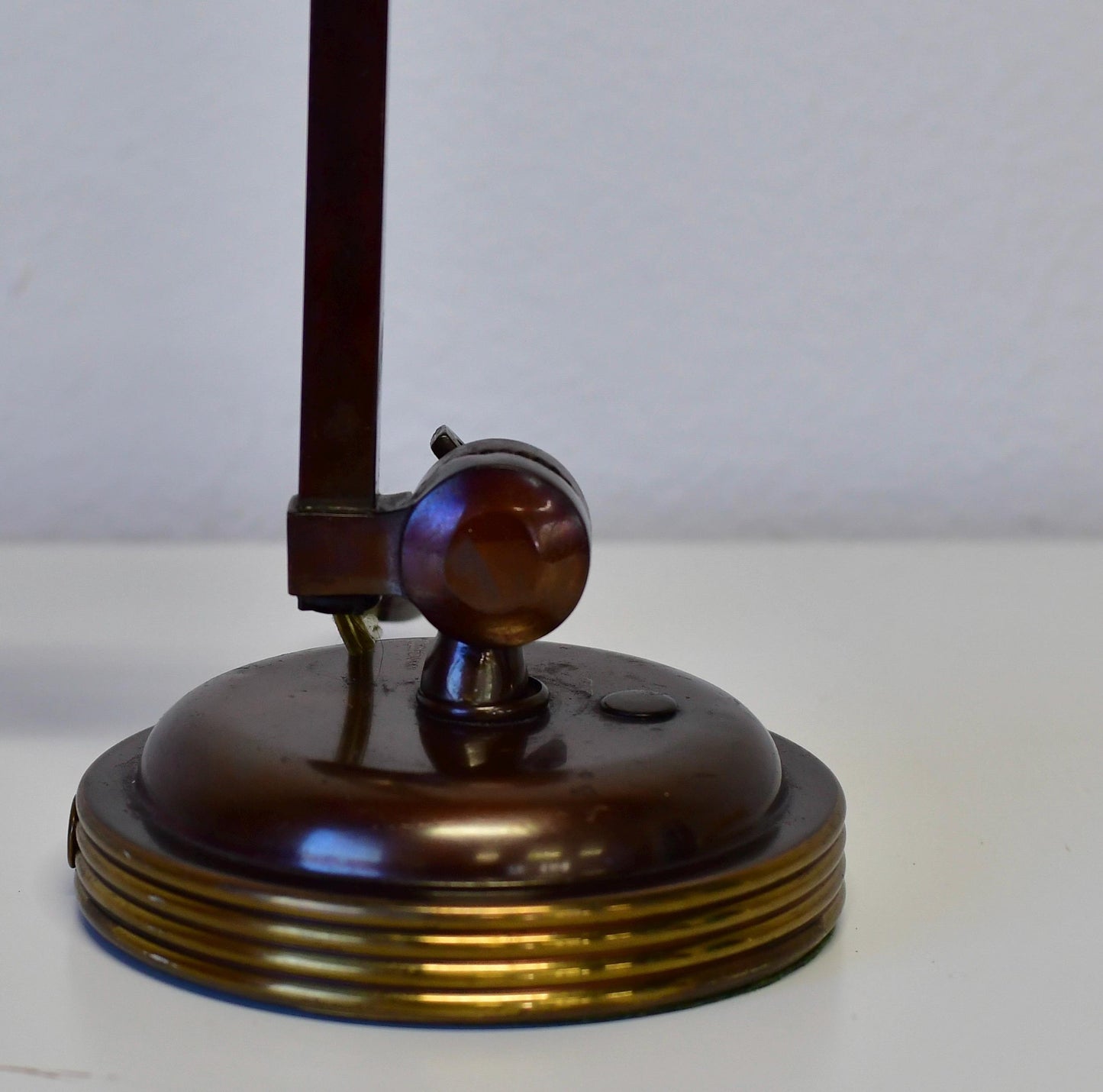 Vntg Art Deco Antique Faries Bronzed Finished Adjustable Desk Lamp