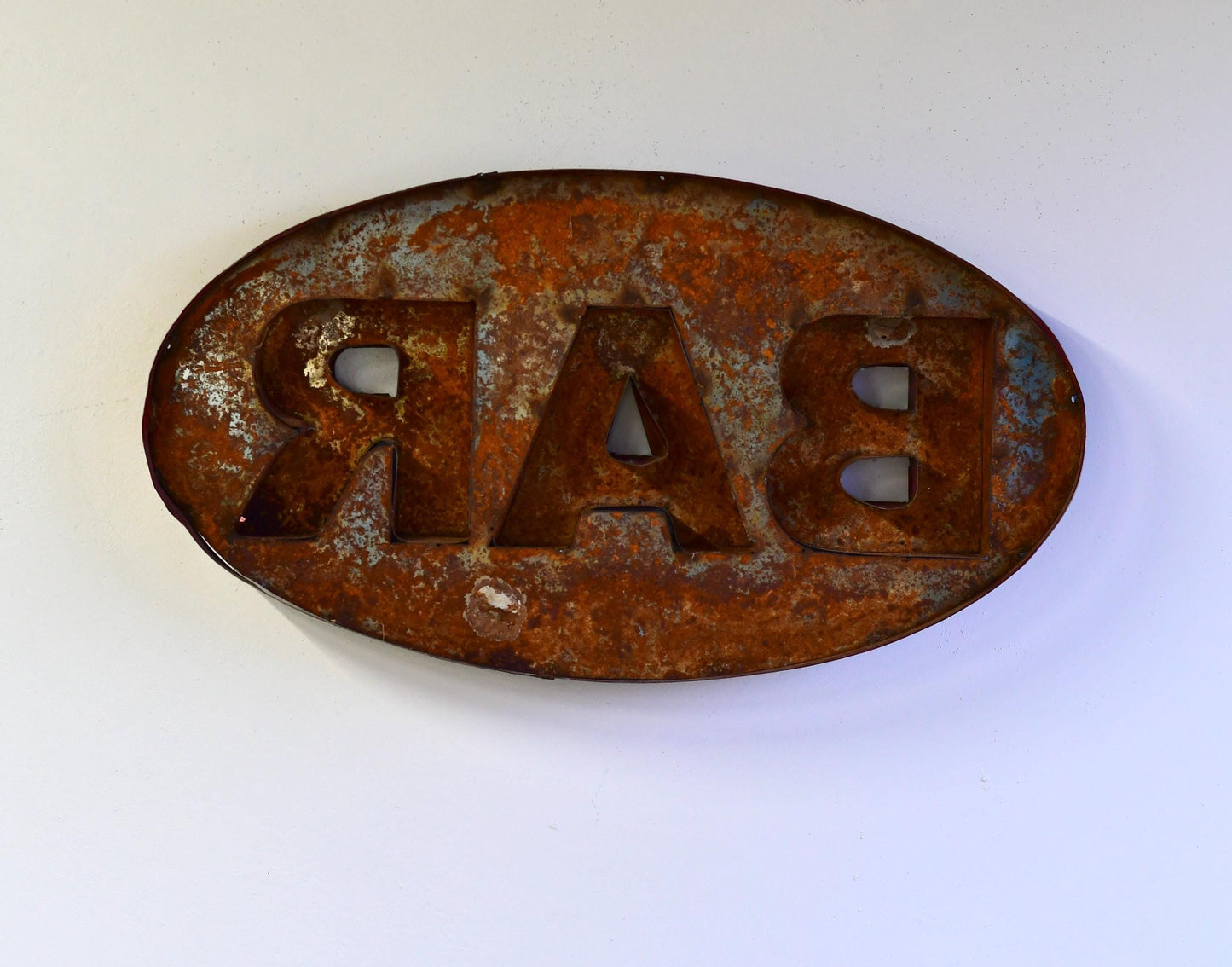 Vintage Rustic Metal Bar Pub Sign