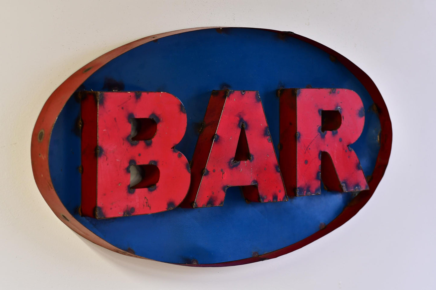 Vintage Rustic Metal Bar Pub Sign