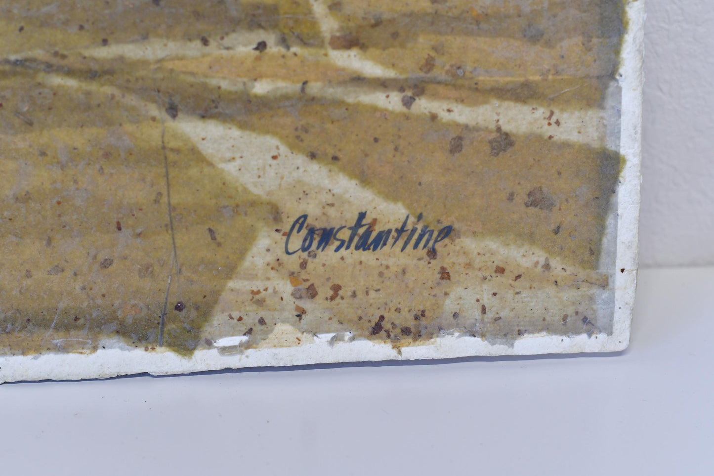 Original Olga Constantine Abstract Expressionist Paper Collage Art