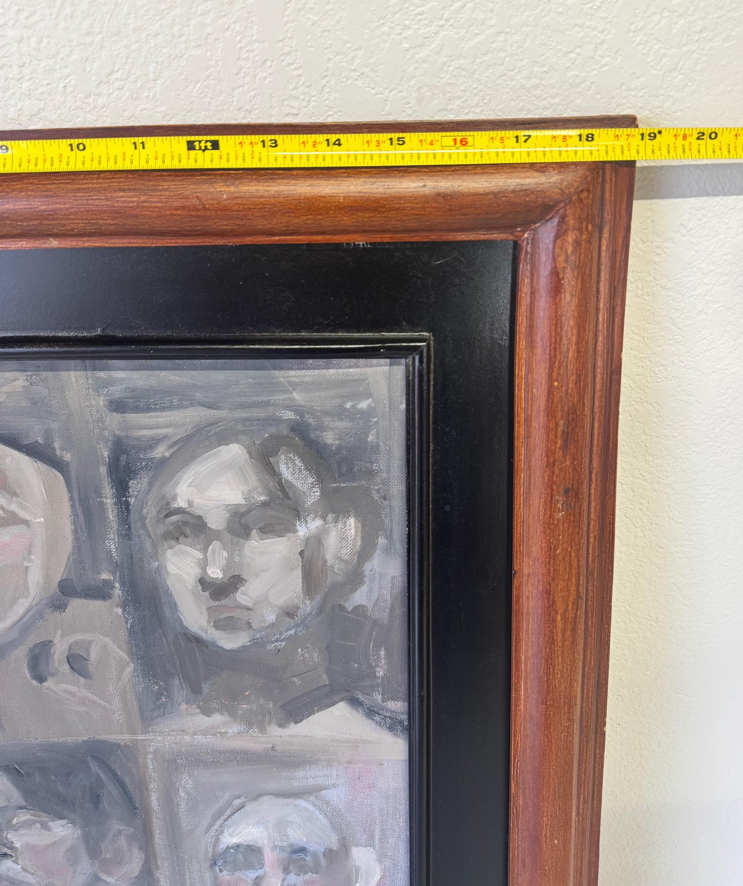 Original Abstract Art Faces Portrait Painting