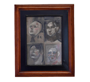 Original Abstract Art Faces Portrait Painting