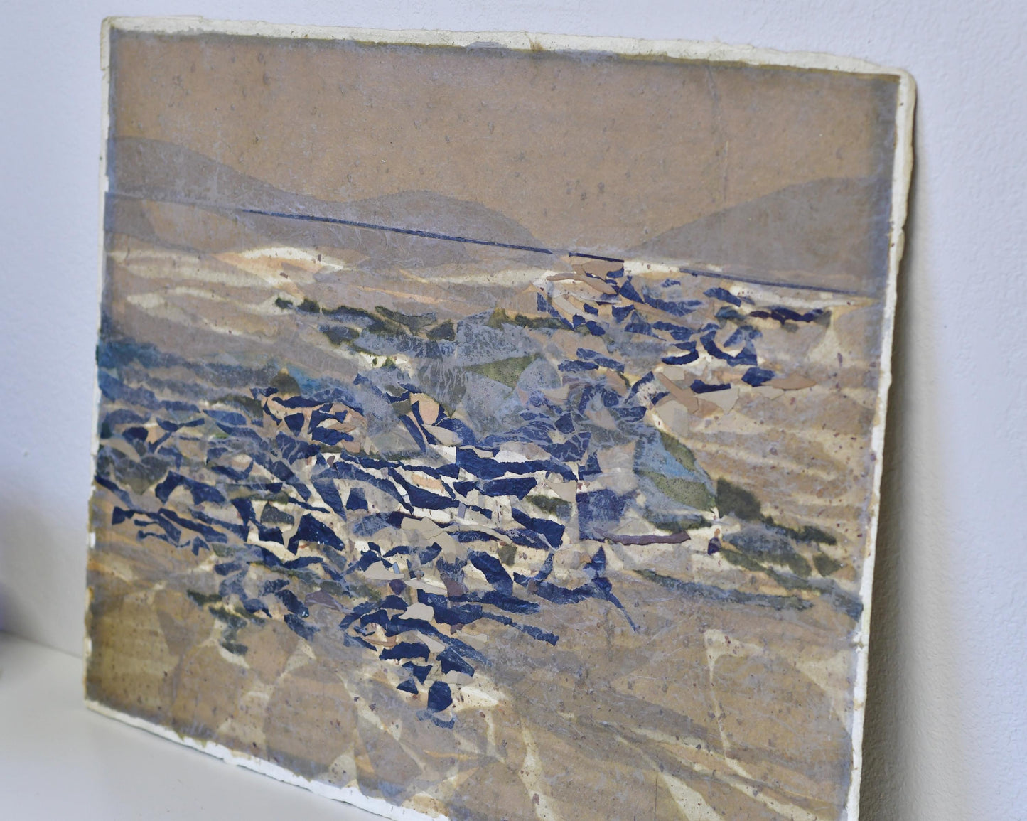 Original Olga Constantine Abstract Expressionist Paper Collage Art