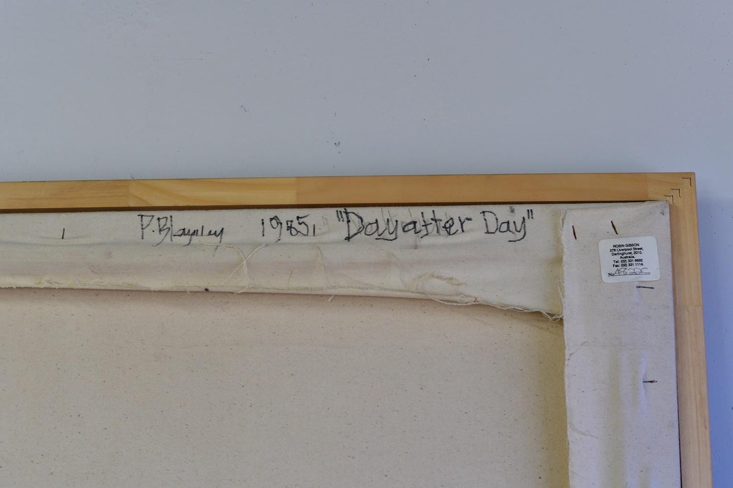 Original Peter Michael Blayney Oil Painting Titled Day After Day 1985 50” X 42”