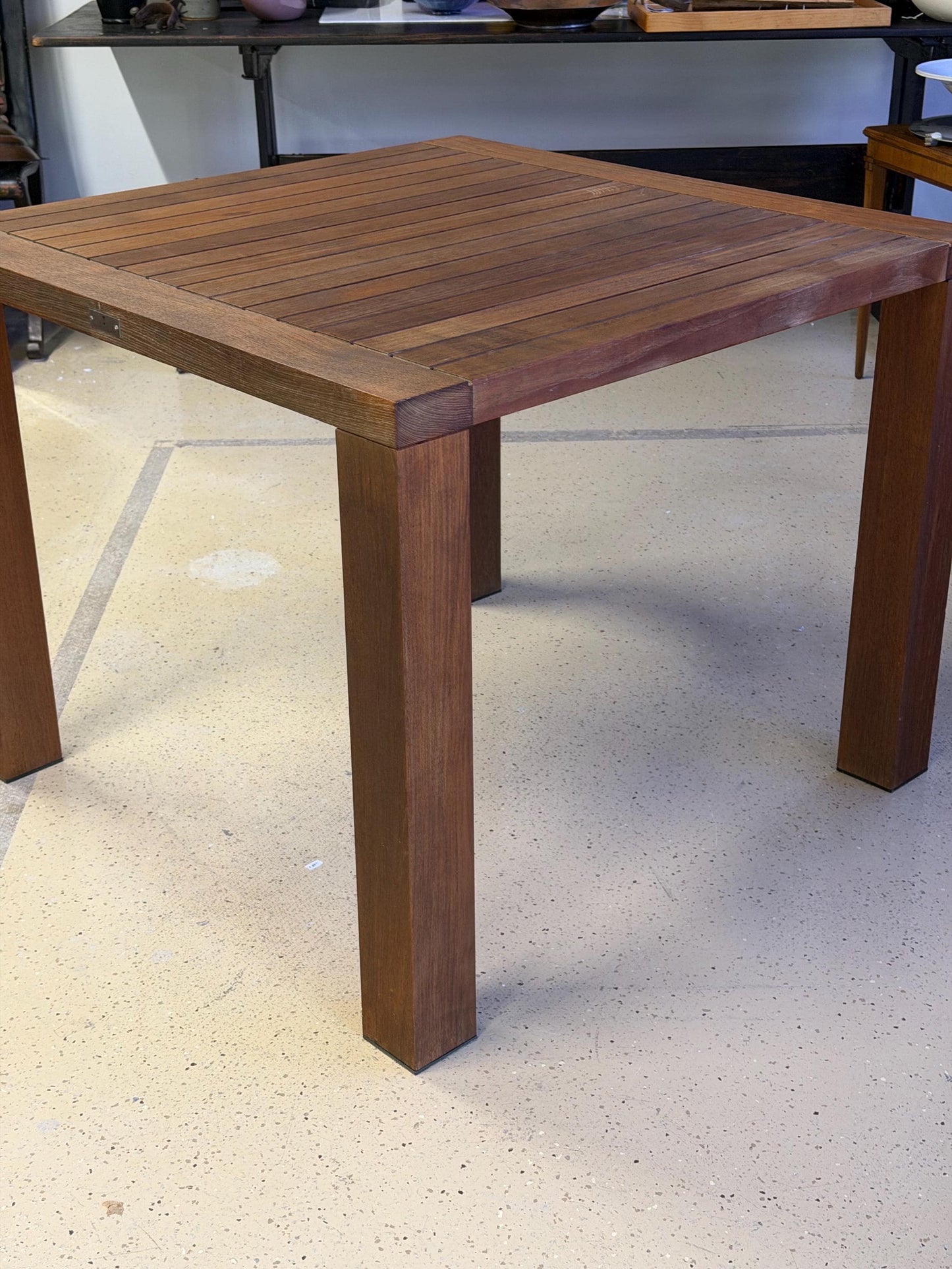 Janus Et Cie Teak Indoor Outdoor Dining Table 38” Square