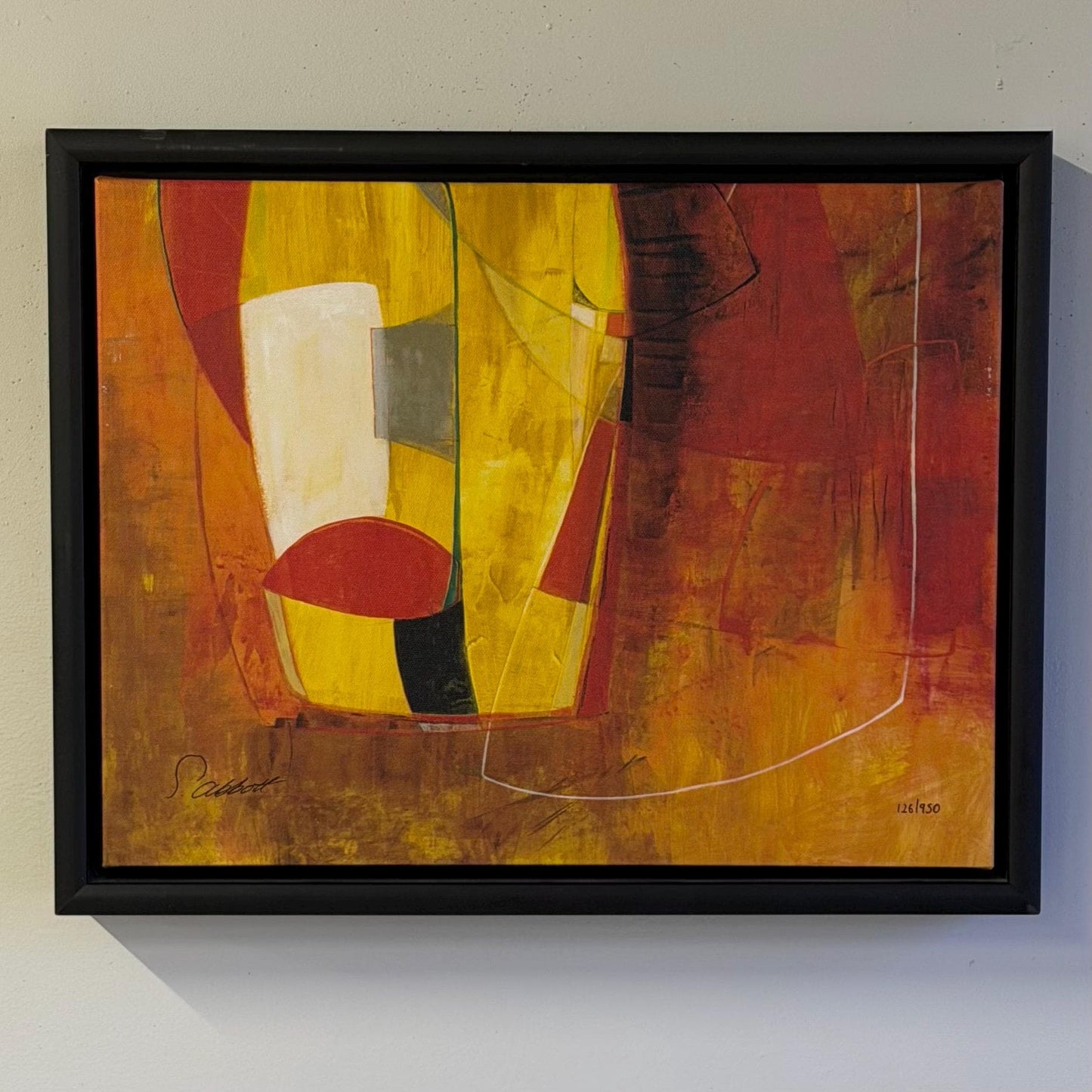 Abstract Art By Sara Abbott Modern Space IV Numbered Print