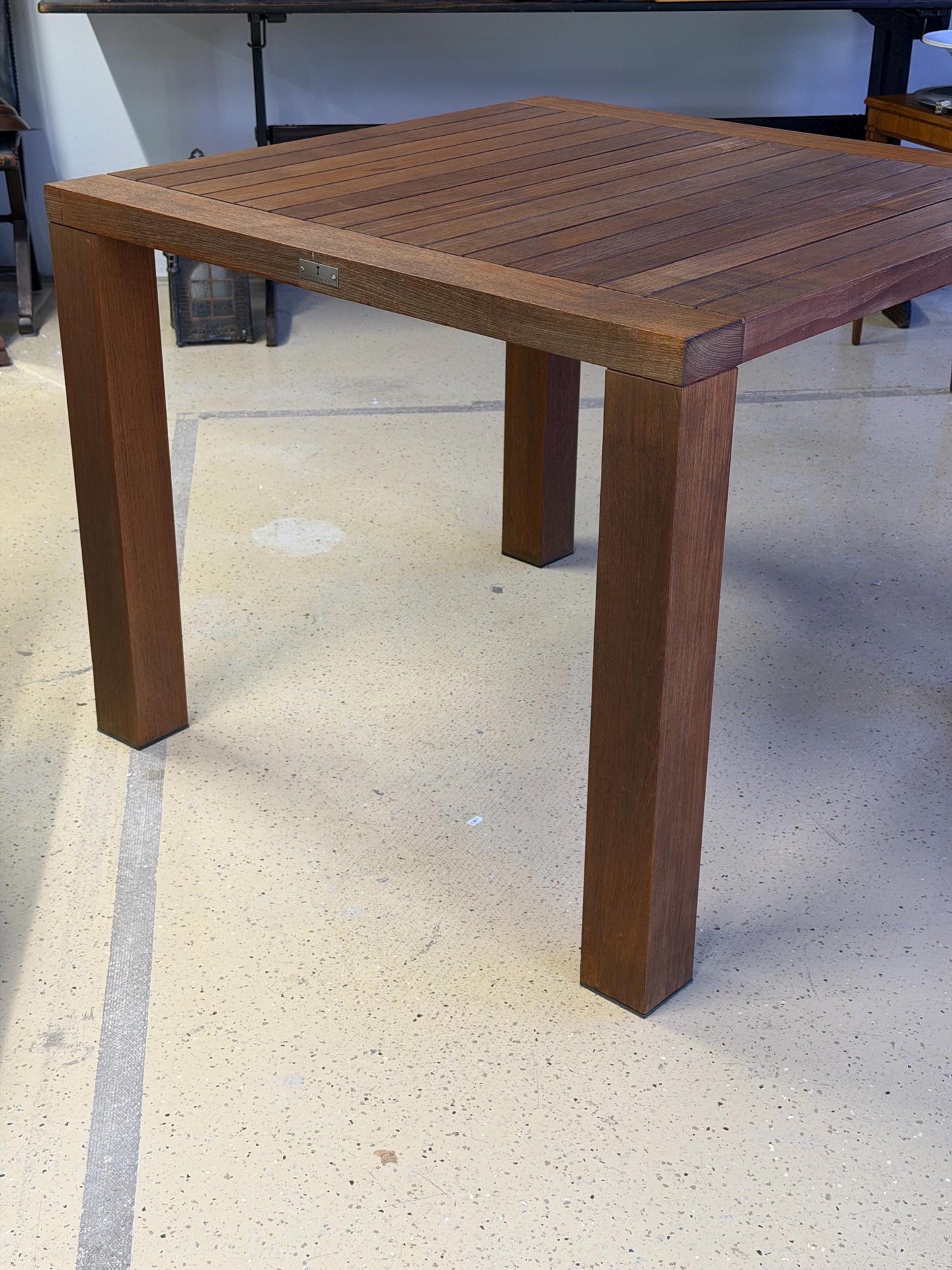Janus Et Cie Teak Indoor Outdoor Dining Table 38” Square