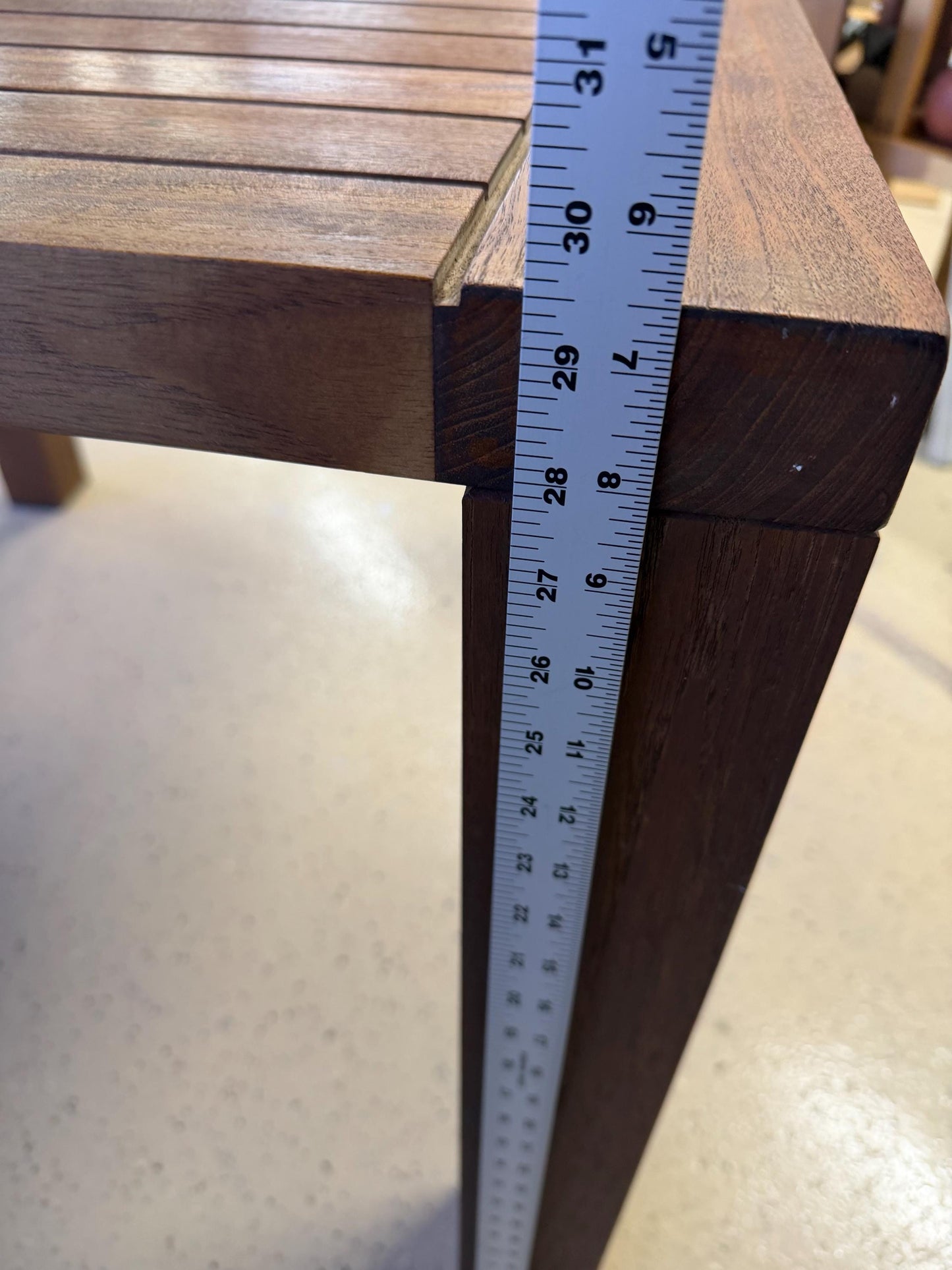 Janus Et Cie Teak Indoor Outdoor Dining Table 38” Square