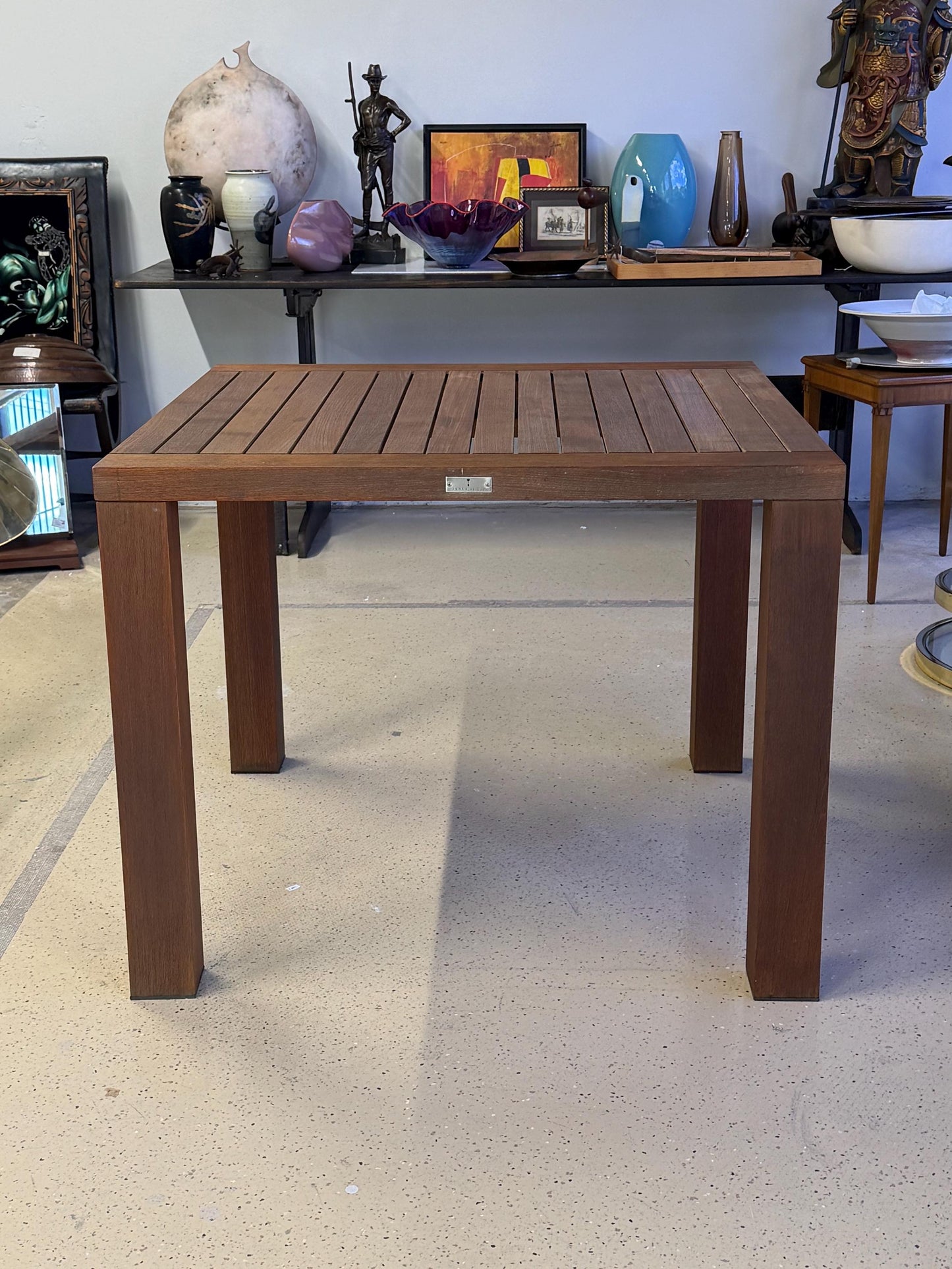 Janus Et Cie Teak Indoor Outdoor Dining Table 38” Square