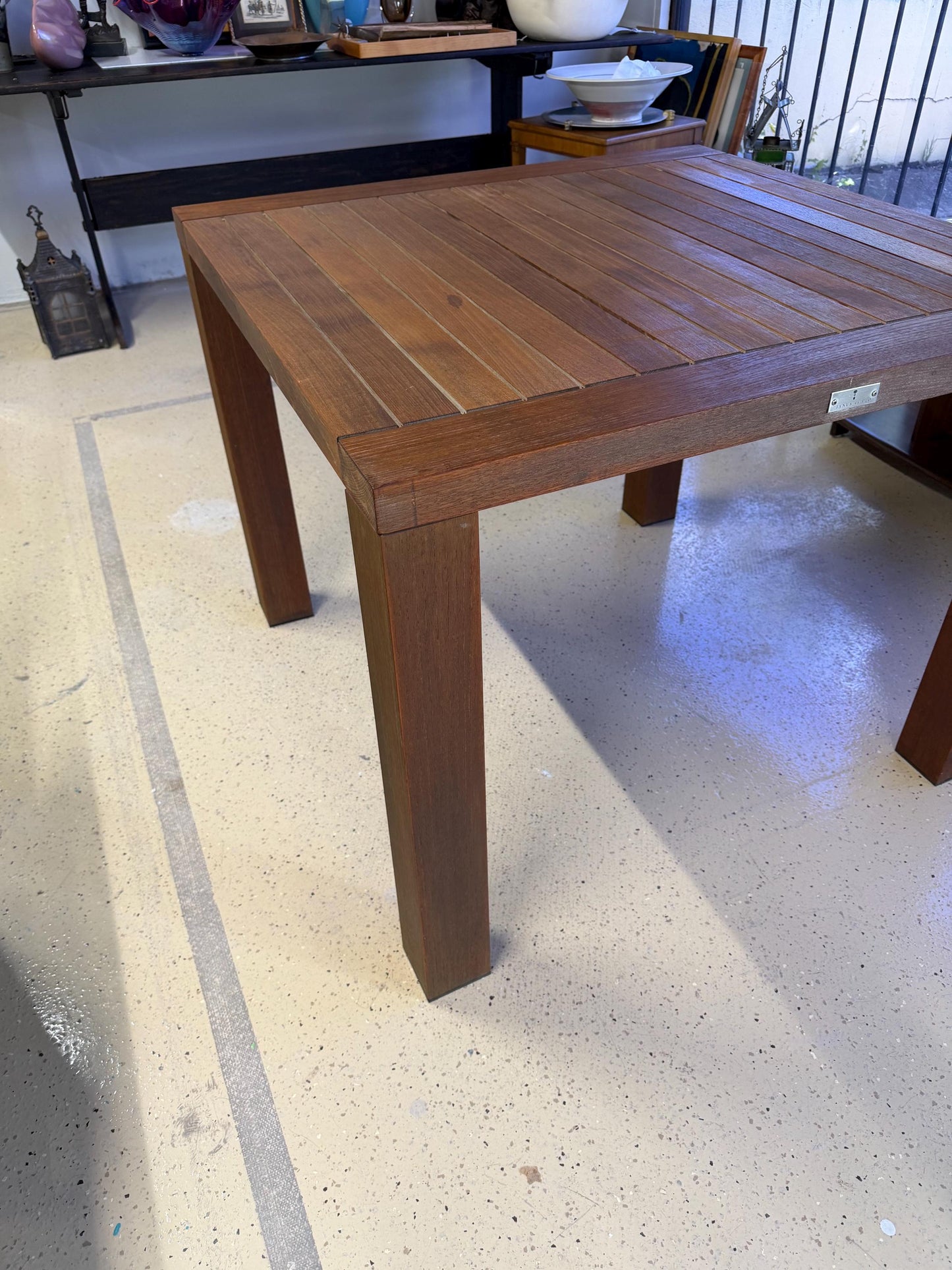 Janus Et Cie Teak Indoor Outdoor Dining Table 38” Square