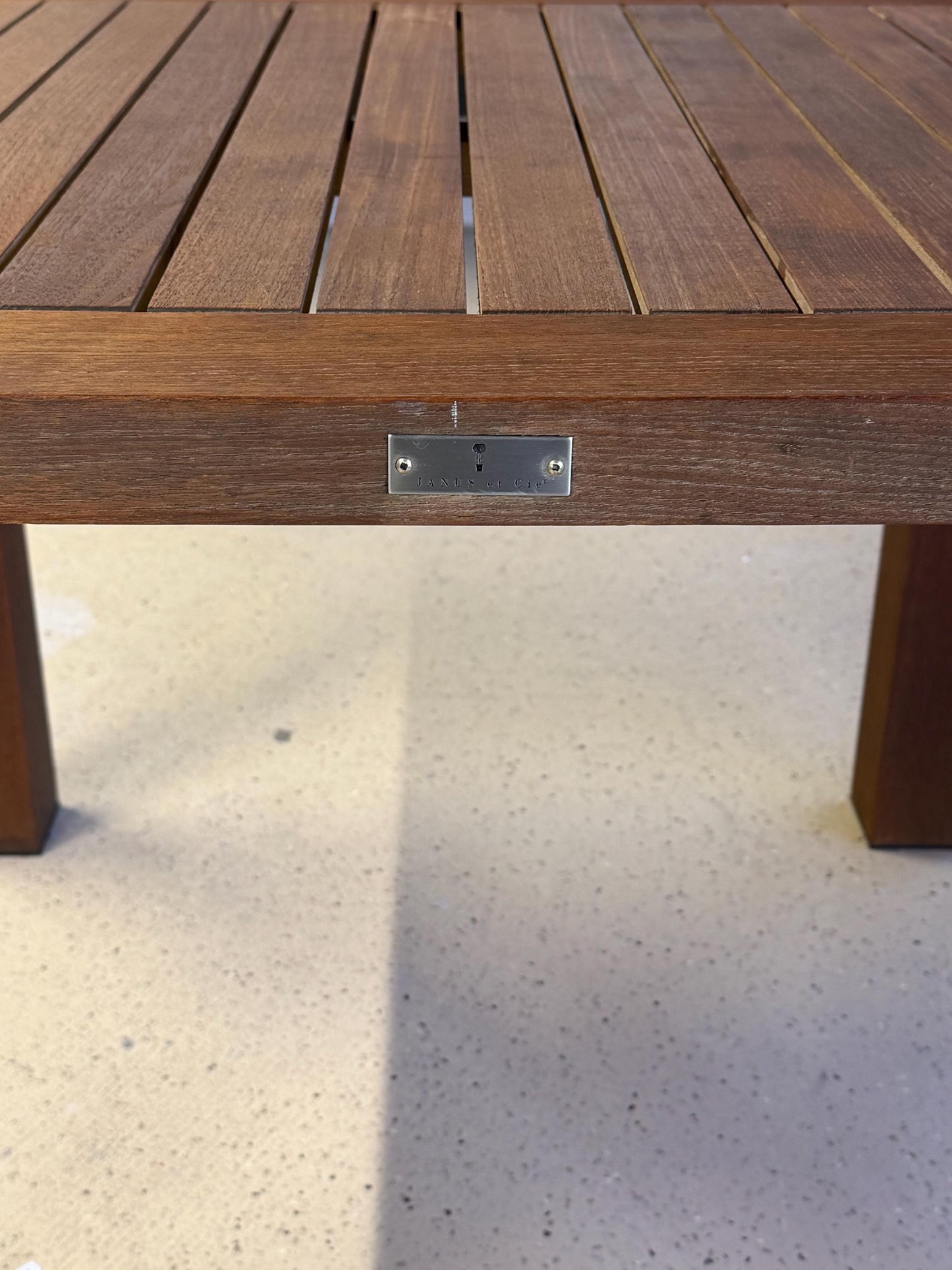 Janus Et Cie Teak Indoor Outdoor Dining Table 38” Square