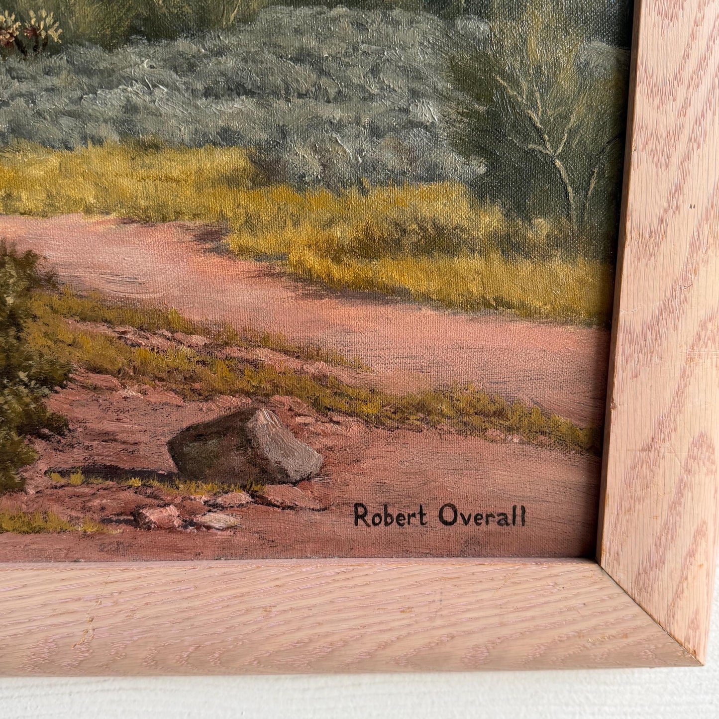 Original Desert Landscape Painting By Robert Overall 40” X 27”