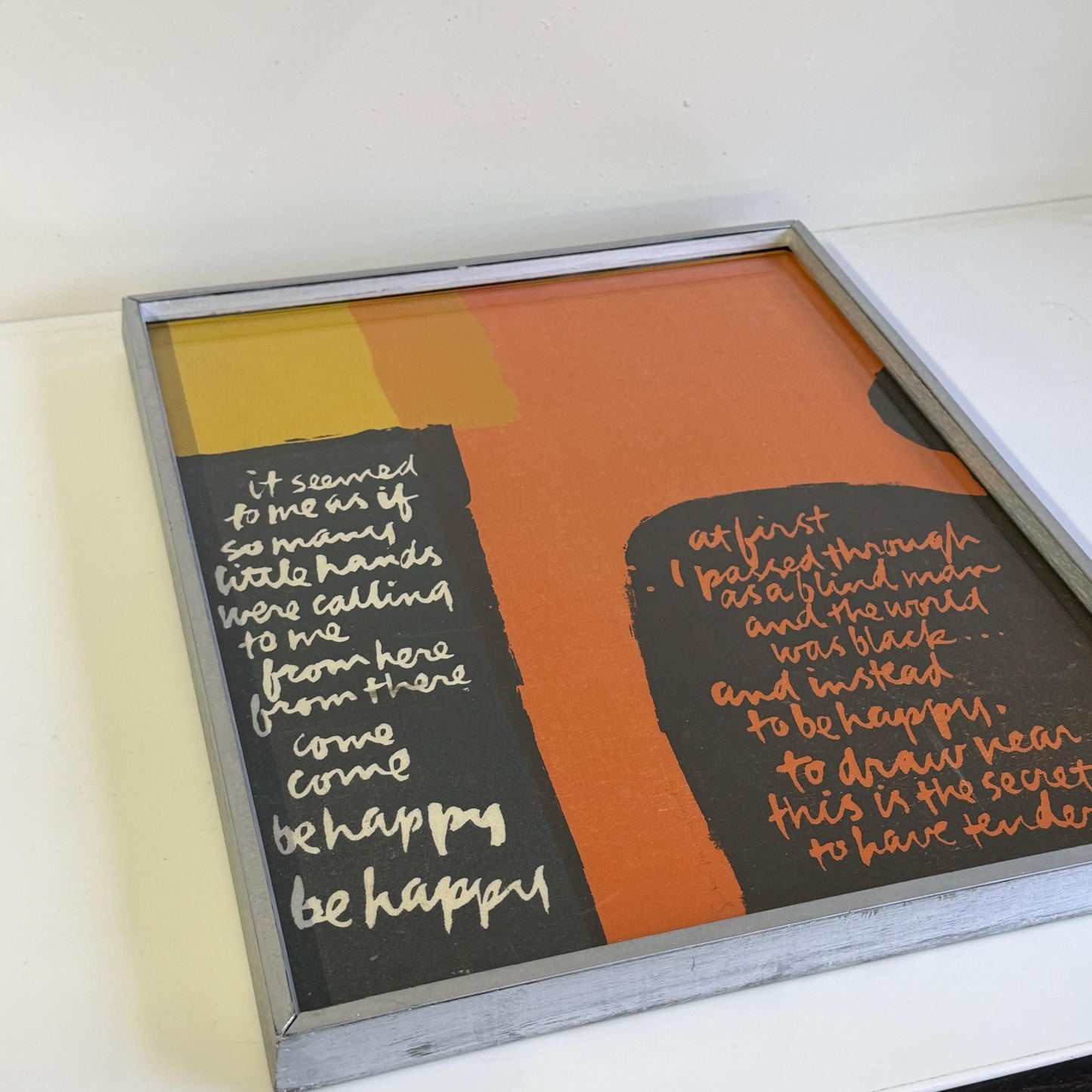 Sister Mary Corita Kent Screen Print From Words of Ugo Betti portfolio 1965