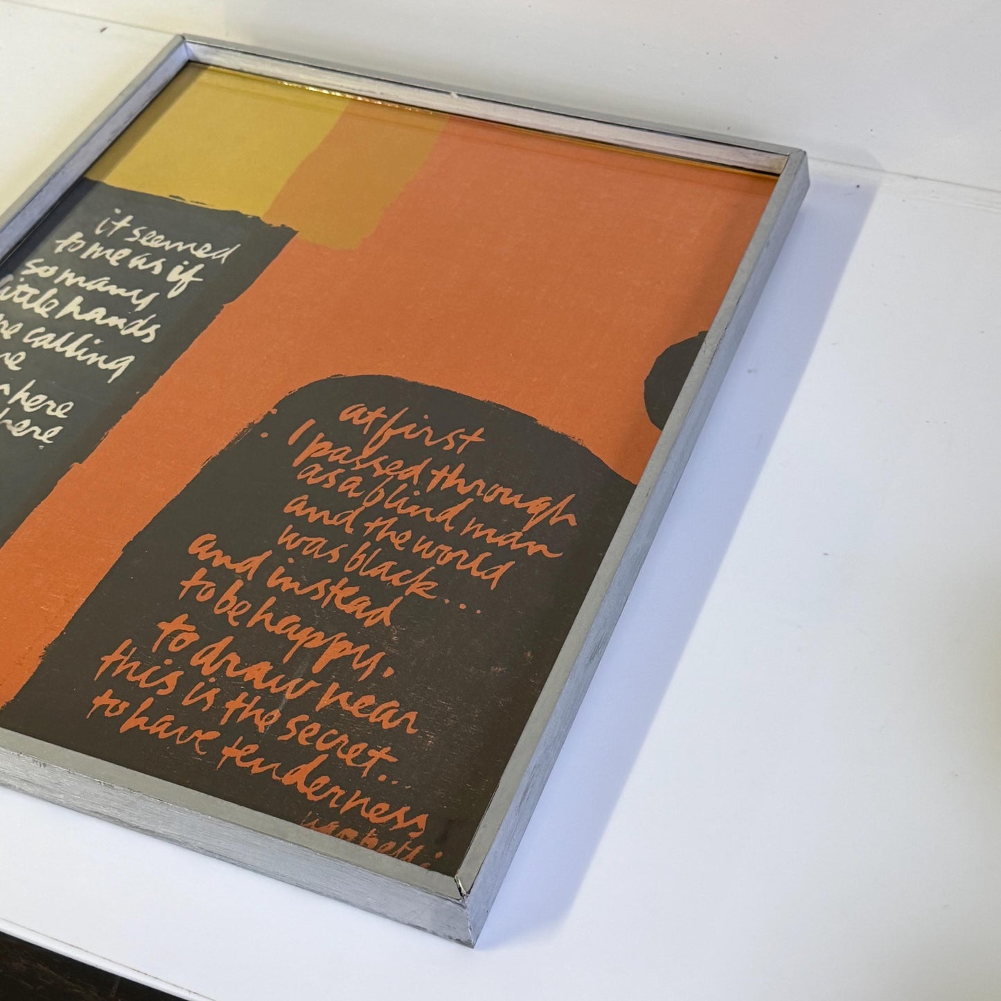 Sister Mary Corita Kent Screen Print From Words of Ugo Betti portfolio 1965