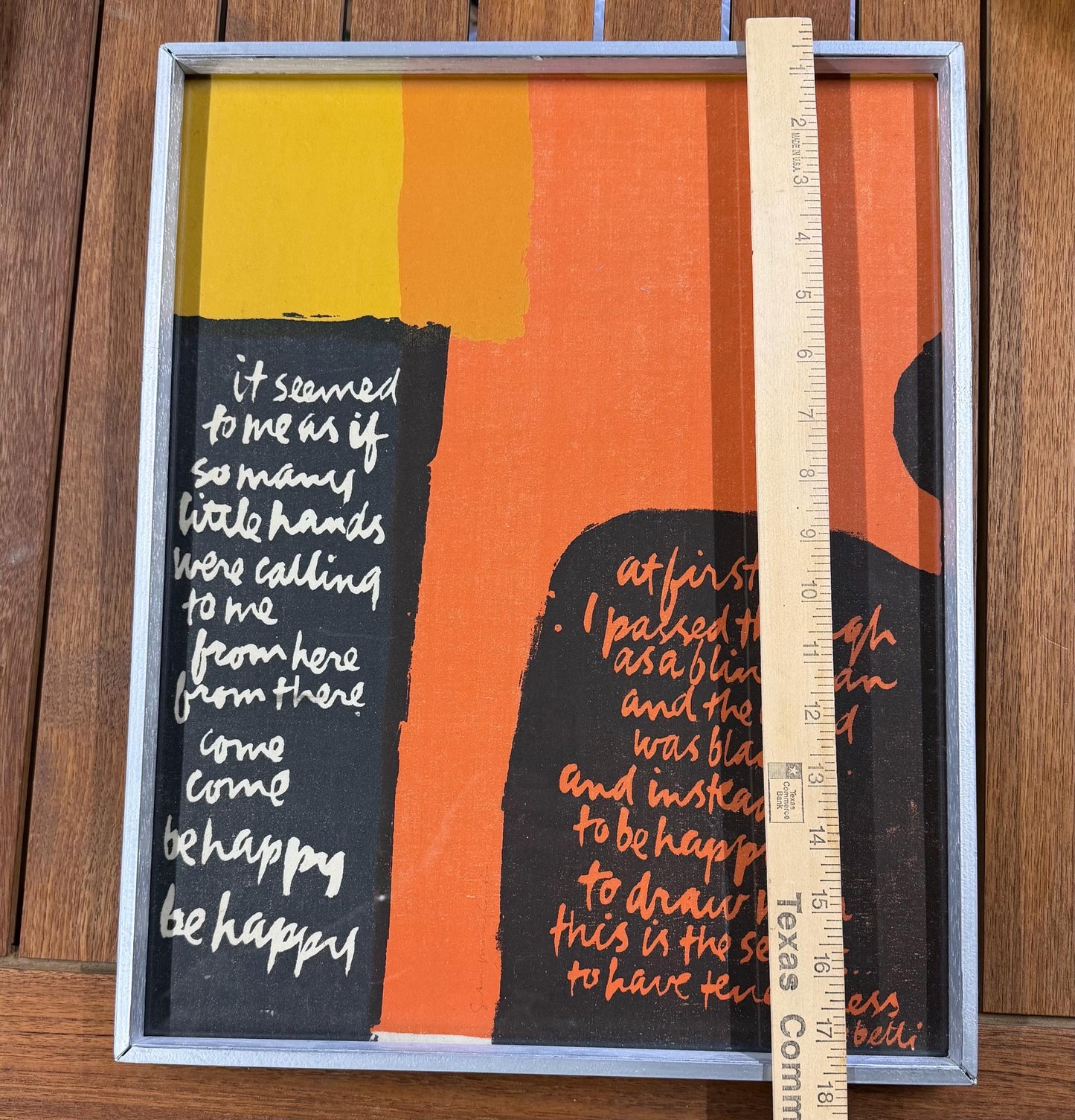 Sister Mary Corita Kent Screen Print From Words of Ugo Betti portfolio 1965