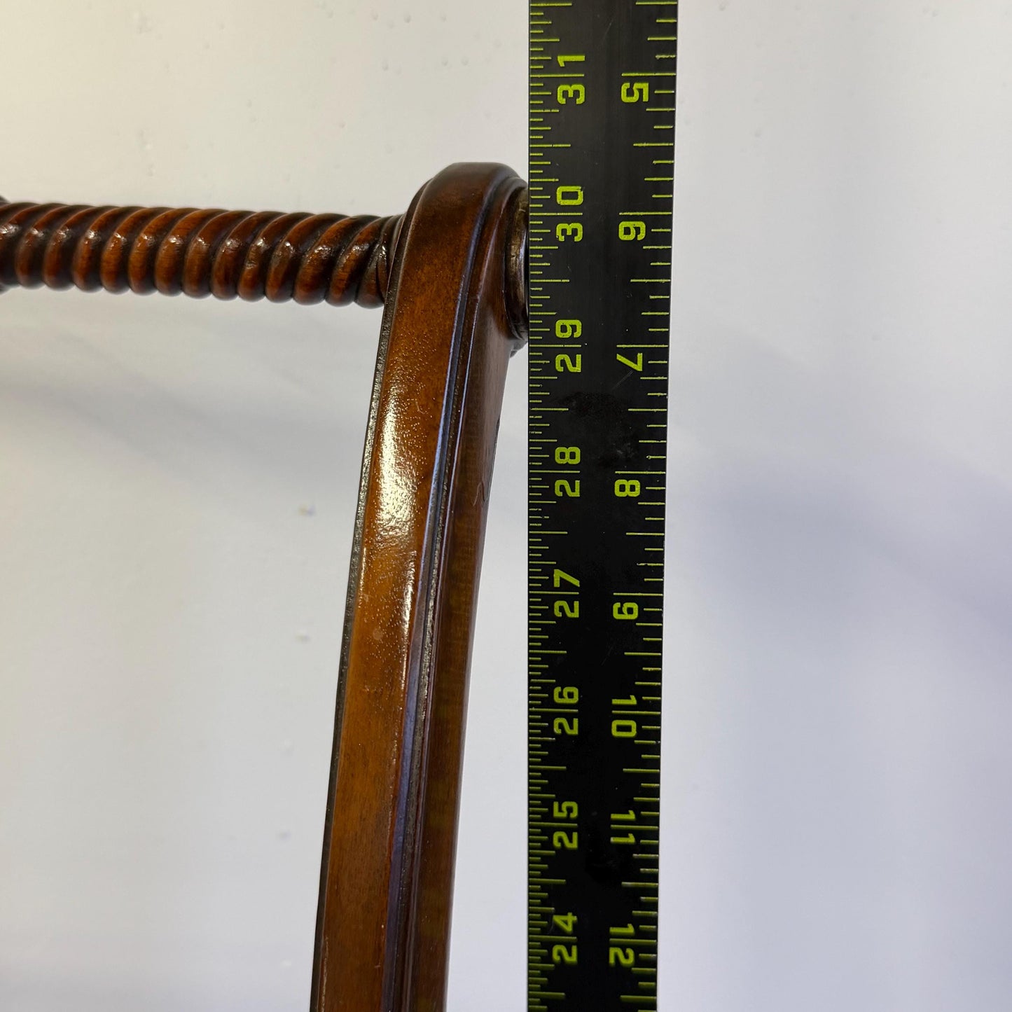 Vintage Mahogany & Brass  Three-Step Library Ladder Shelves