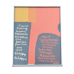 Sister Mary Corita Kent Screen Print From Words of Ugo Betti portfolio 1965