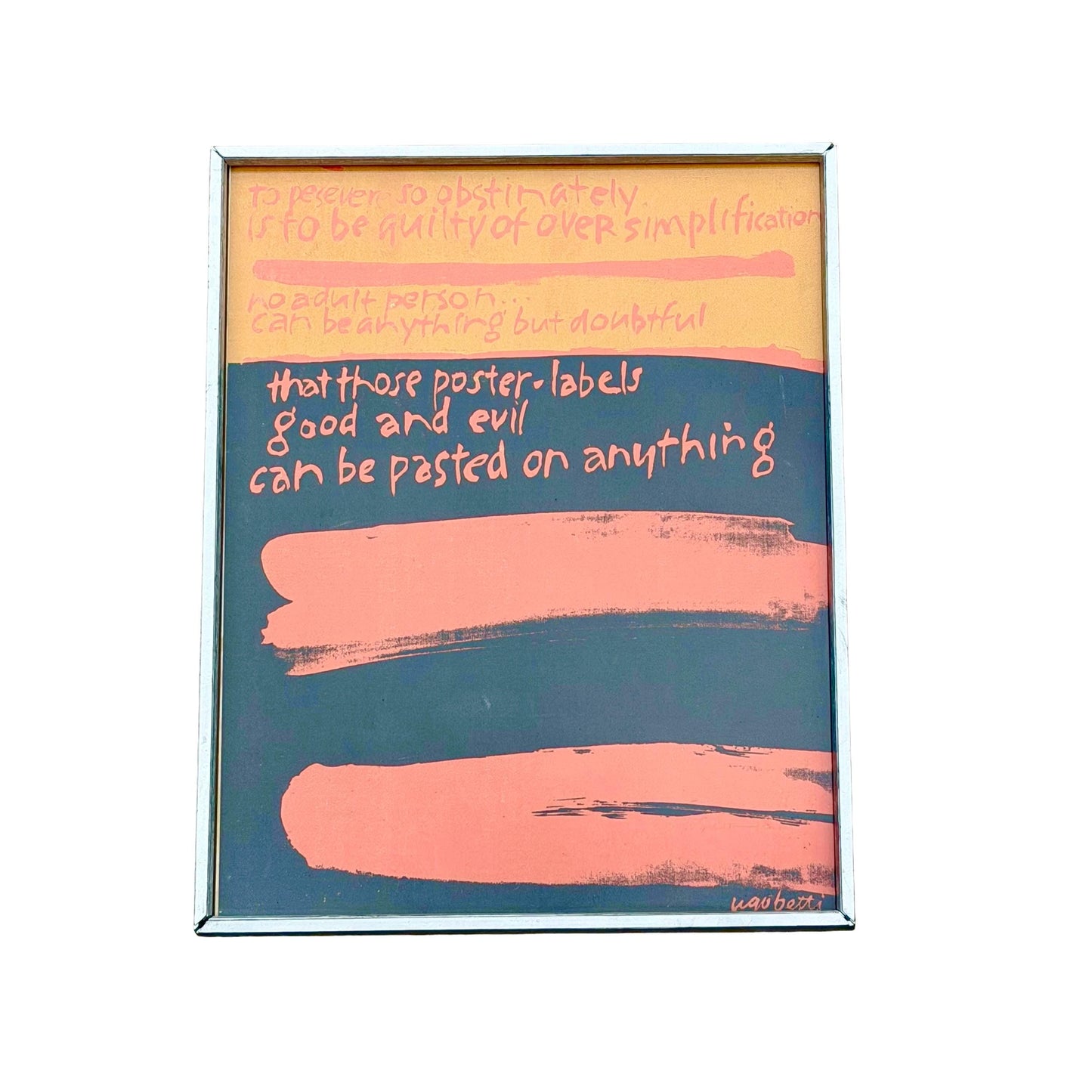 Sister Mary Corita Kent Screen Print From Words of Ugo Betti portfolio 1965