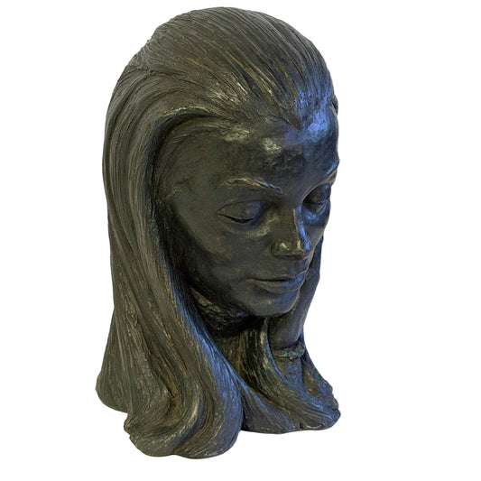 Vintage Mid Century Women Bust Sclupture Signed & Numbered 1960’s